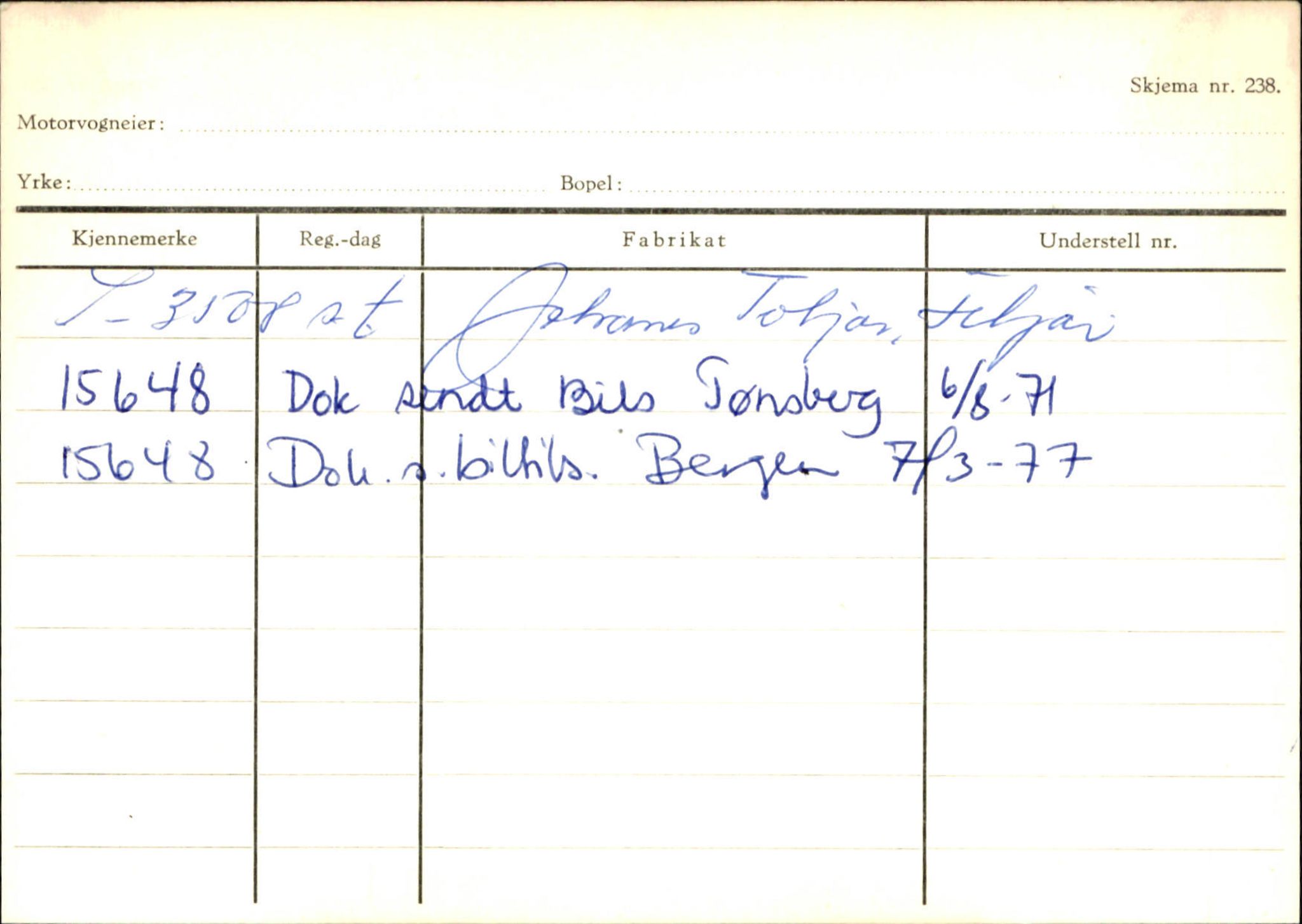 Statens vegvesen, Sogn og Fjordane vegkontor, SAB/A-5301/4/F/L0130: Eigarregister Eid T-Å. Høyanger A-O, 1945-1975, p. 956