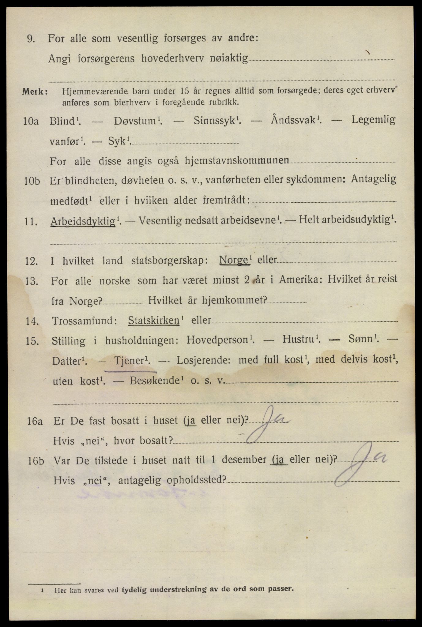 SAO, 1920 census for Bærum, 1920, p. 20385