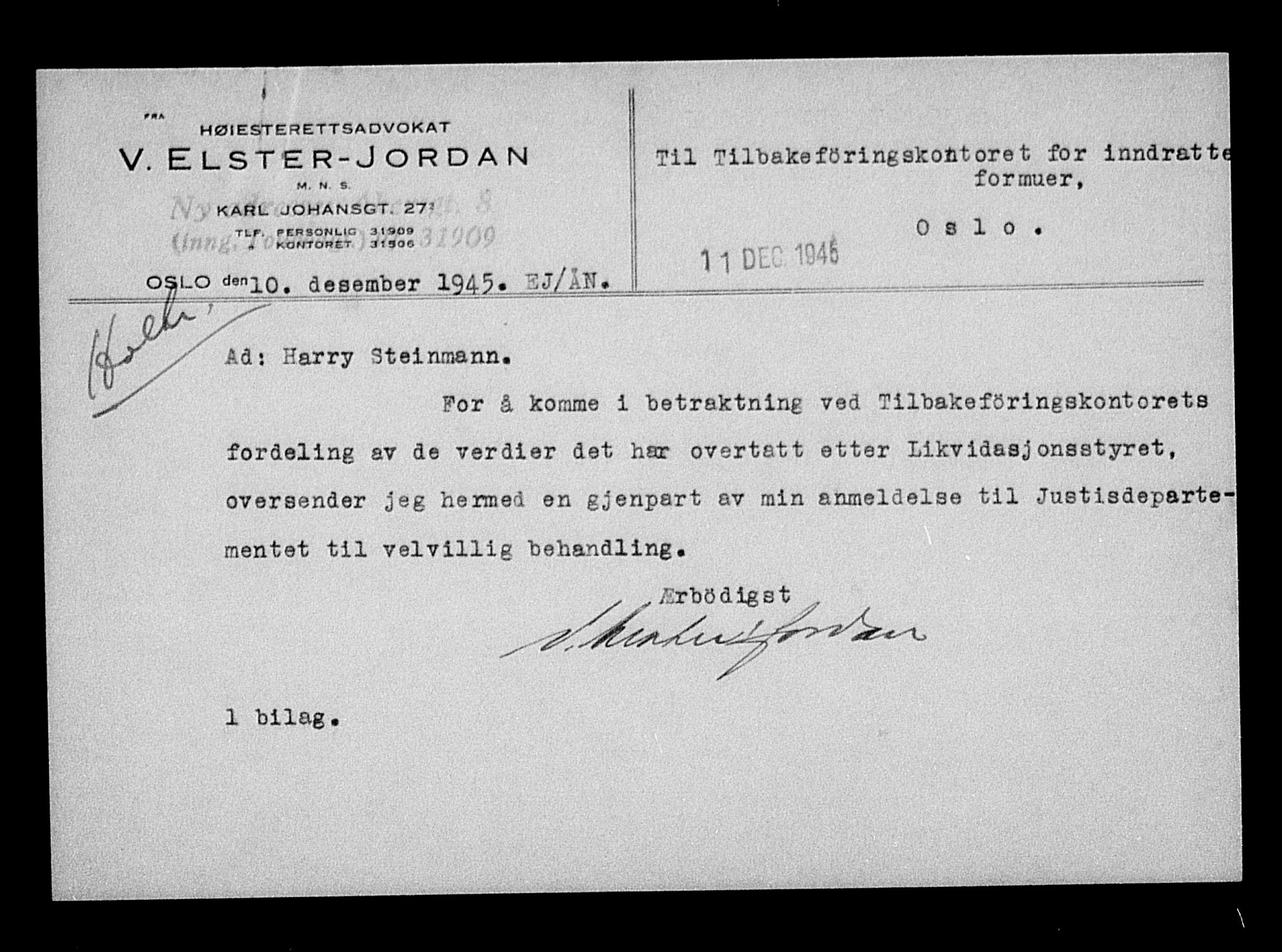 Justisdepartementet, Tilbakeføringskontoret for inndratte formuer, RA/S-1564/H/Hc/Hcc/L0982: --, 1945-1947, p. 662