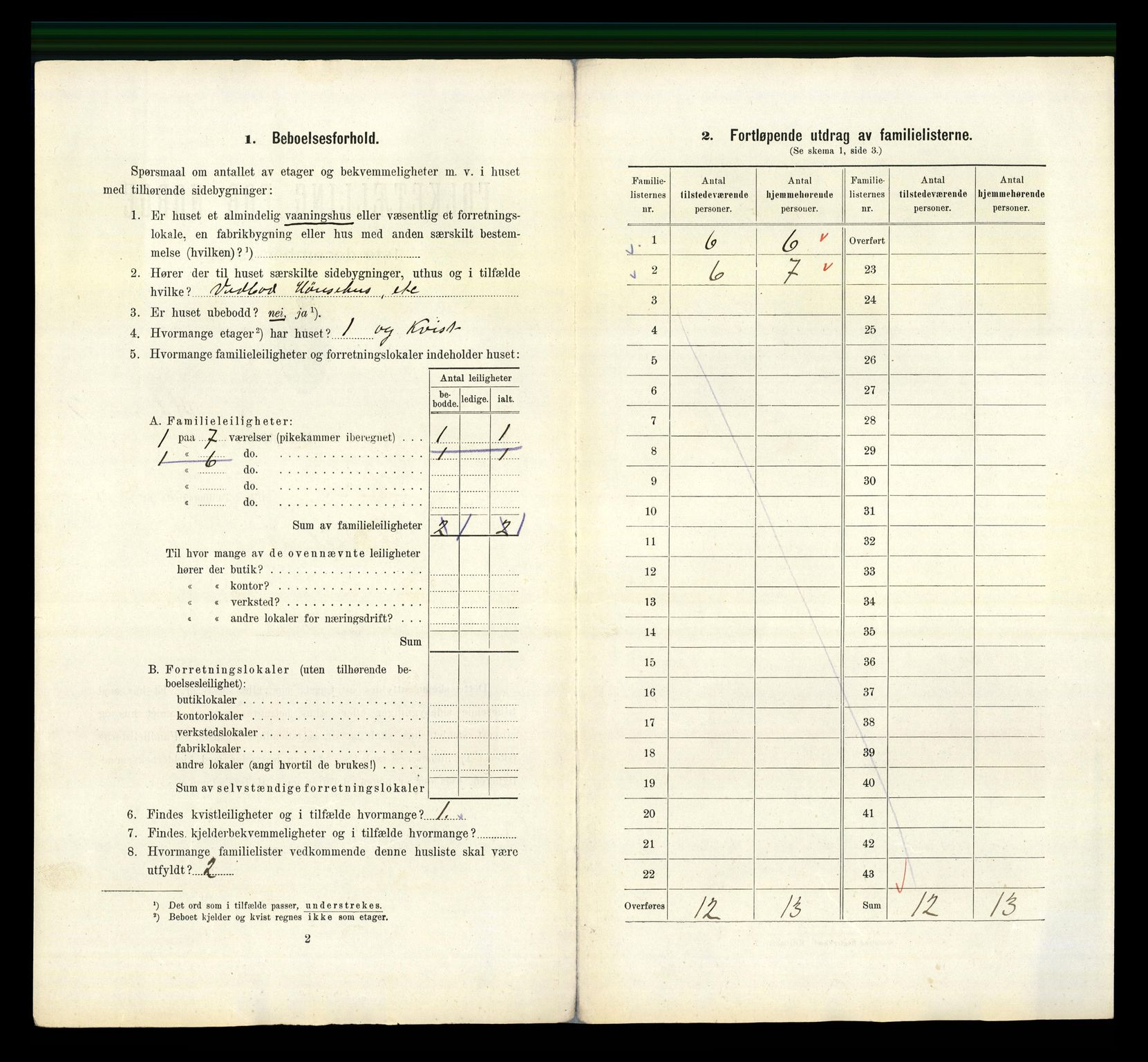 RA, 1910 census for Moss, 1910, p. 2260