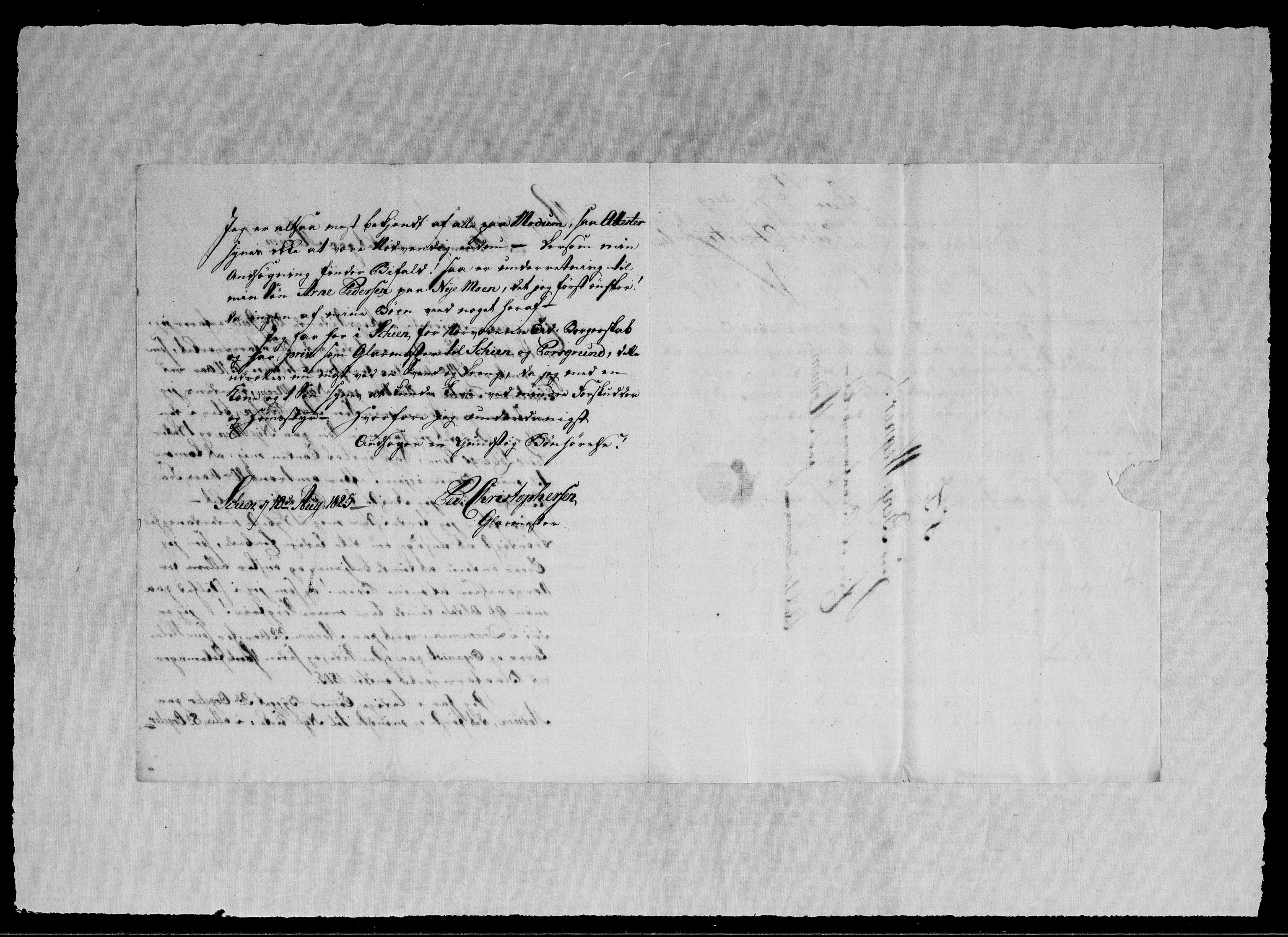 Modums Blaafarveværk, RA/PA-0157/G/Gb/L0095/0001: -- / Innkomne brev A - L, 1825-1826, p. 162