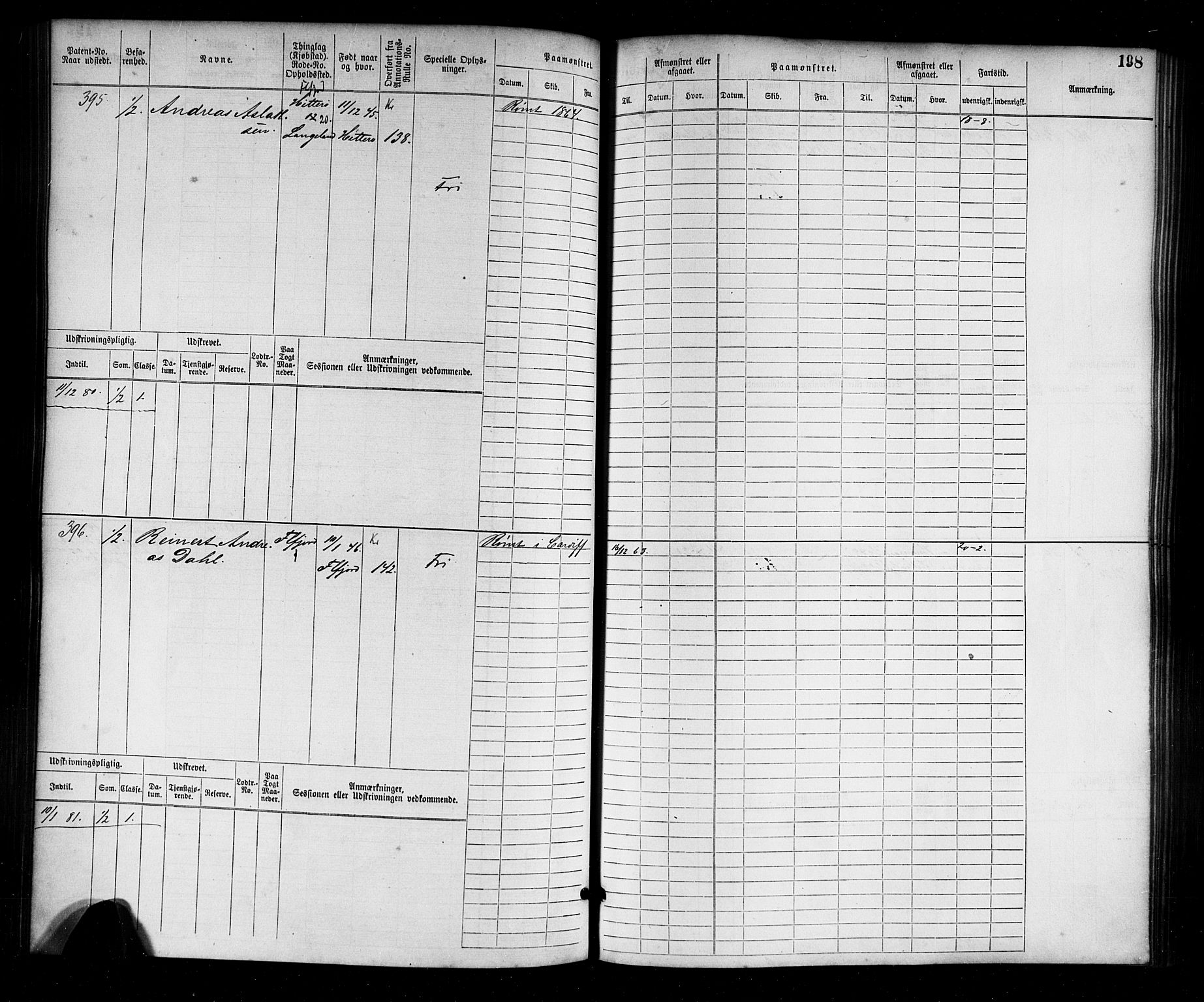 Flekkefjord mønstringskrets, AV/SAK-2031-0018/F/Fb/L0001: Hovedrulle nr 1-764, N-4, 1868-1900, p. 202