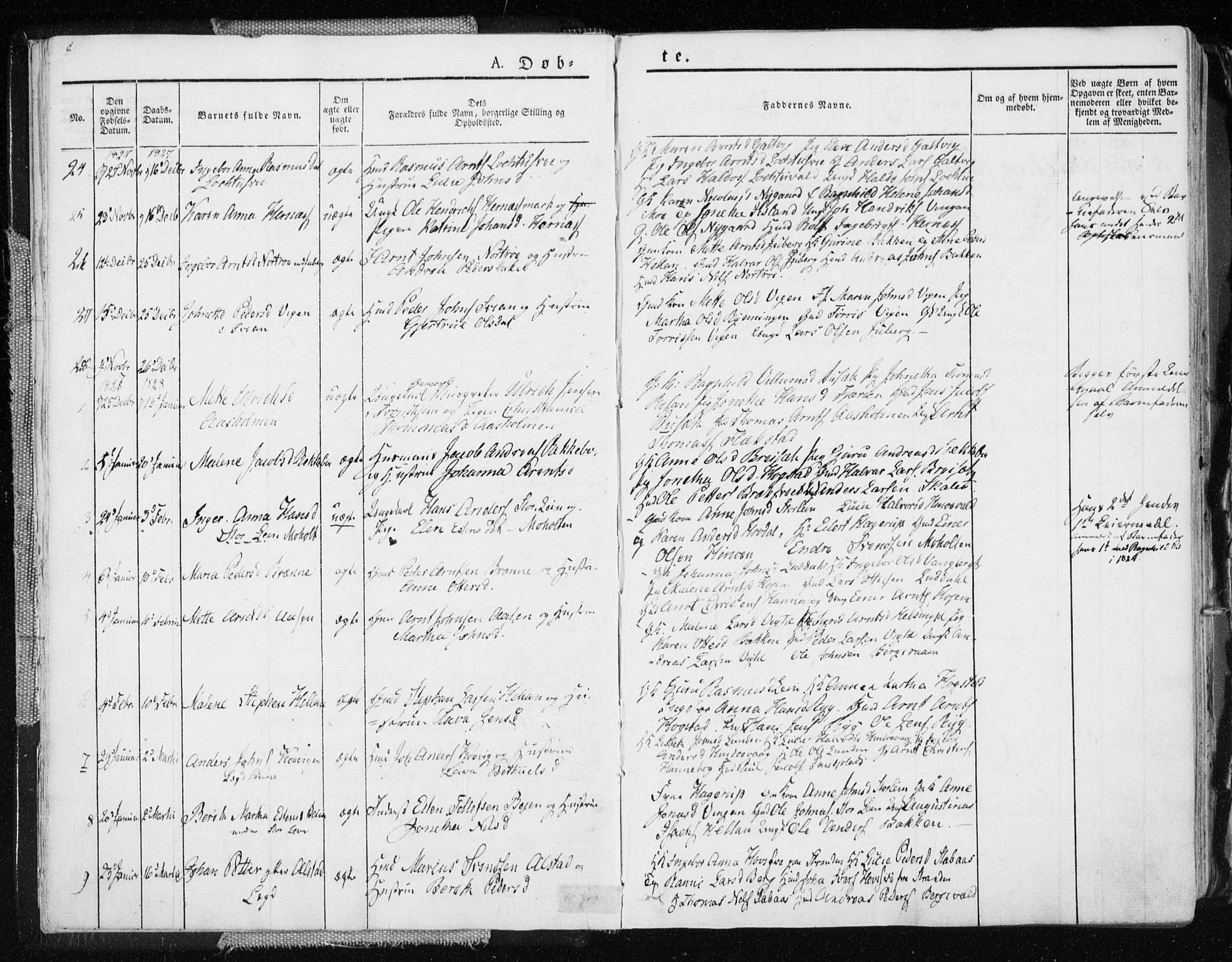 Ministerialprotokoller, klokkerbøker og fødselsregistre - Nord-Trøndelag, SAT/A-1458/713/L0114: Parish register (official) no. 713A05, 1827-1839, p. 8