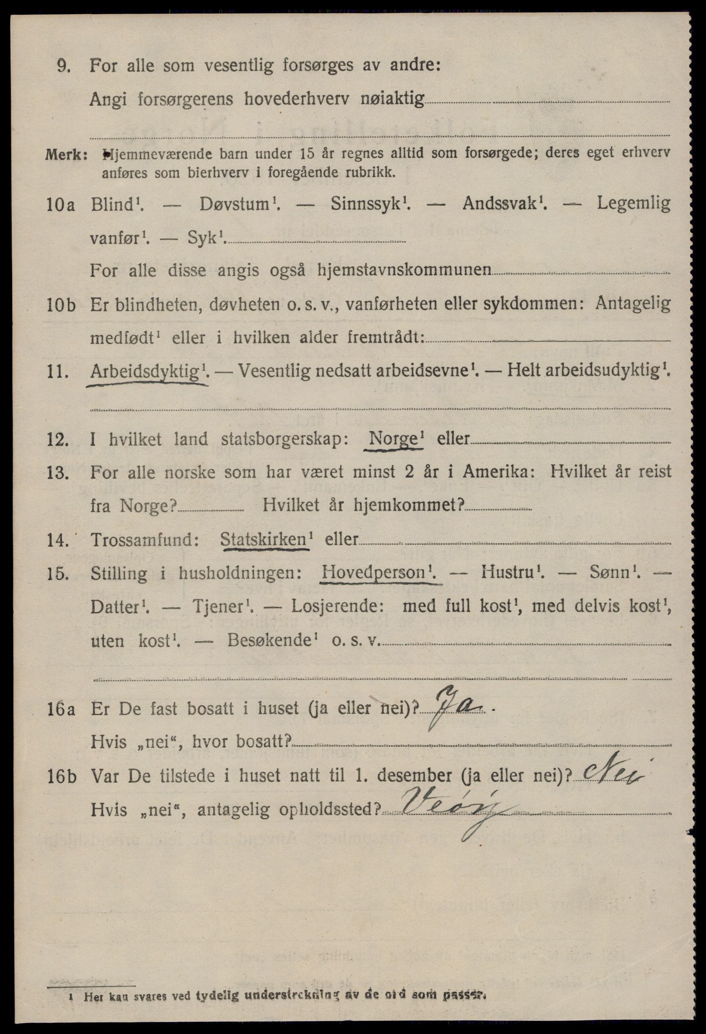 SAT, 1920 census for Bolsøy, 1920, p. 3056