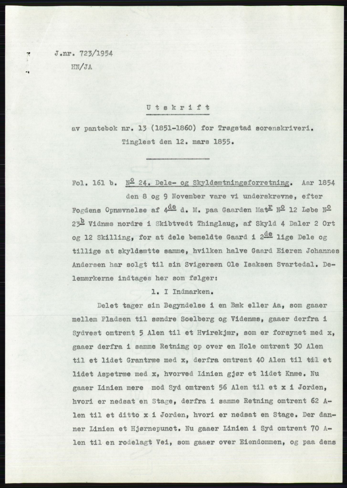 Statsarkivet i Oslo, SAO/A-10621/Z/Zd/L0001: Avskrifter, j.nr 34/1953 og 385-1291/1954, 1953-1954, p. 192