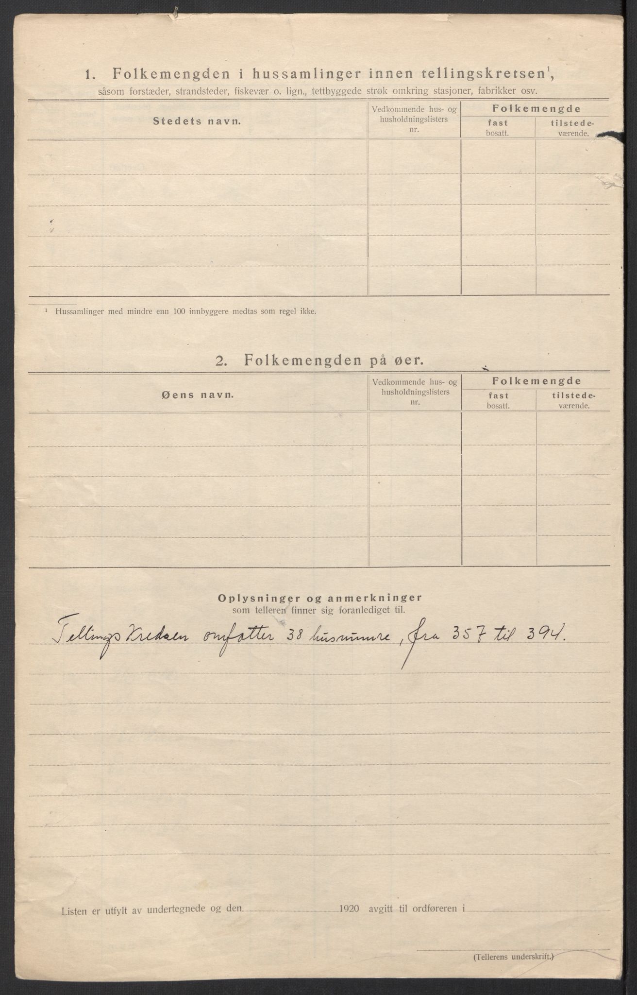 SAT, 1920 census for Evenes, 1920, p. 30