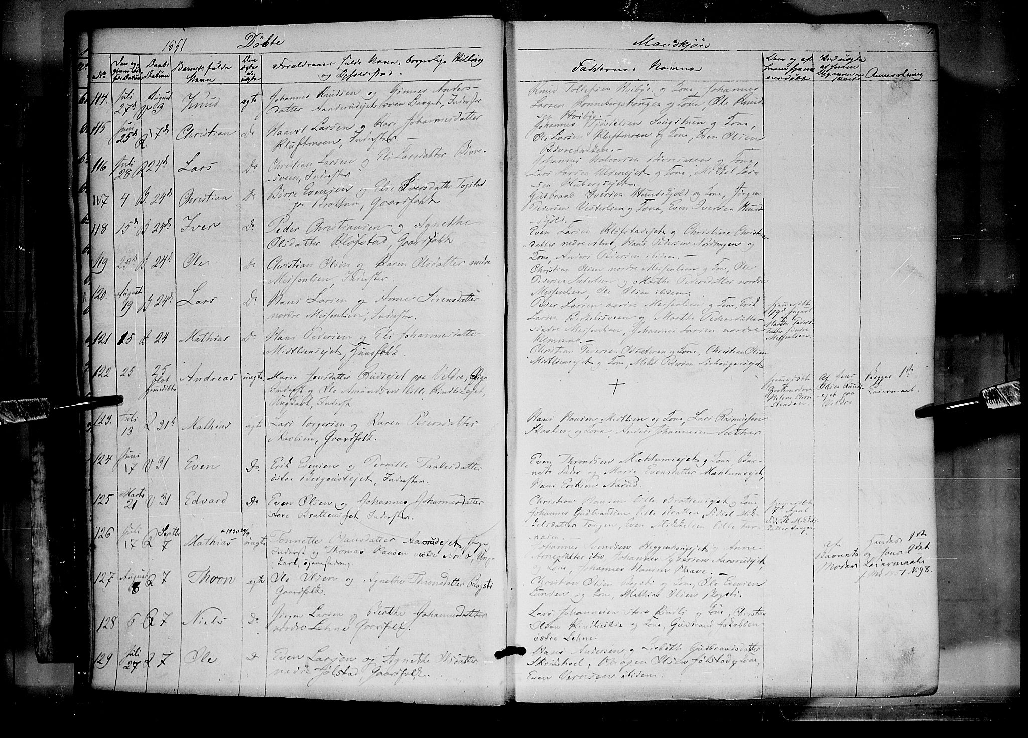 Ringsaker prestekontor, AV/SAH-PREST-014/K/Ka/L0009: Parish register (official) no. 9, 1850-1860, p. 7