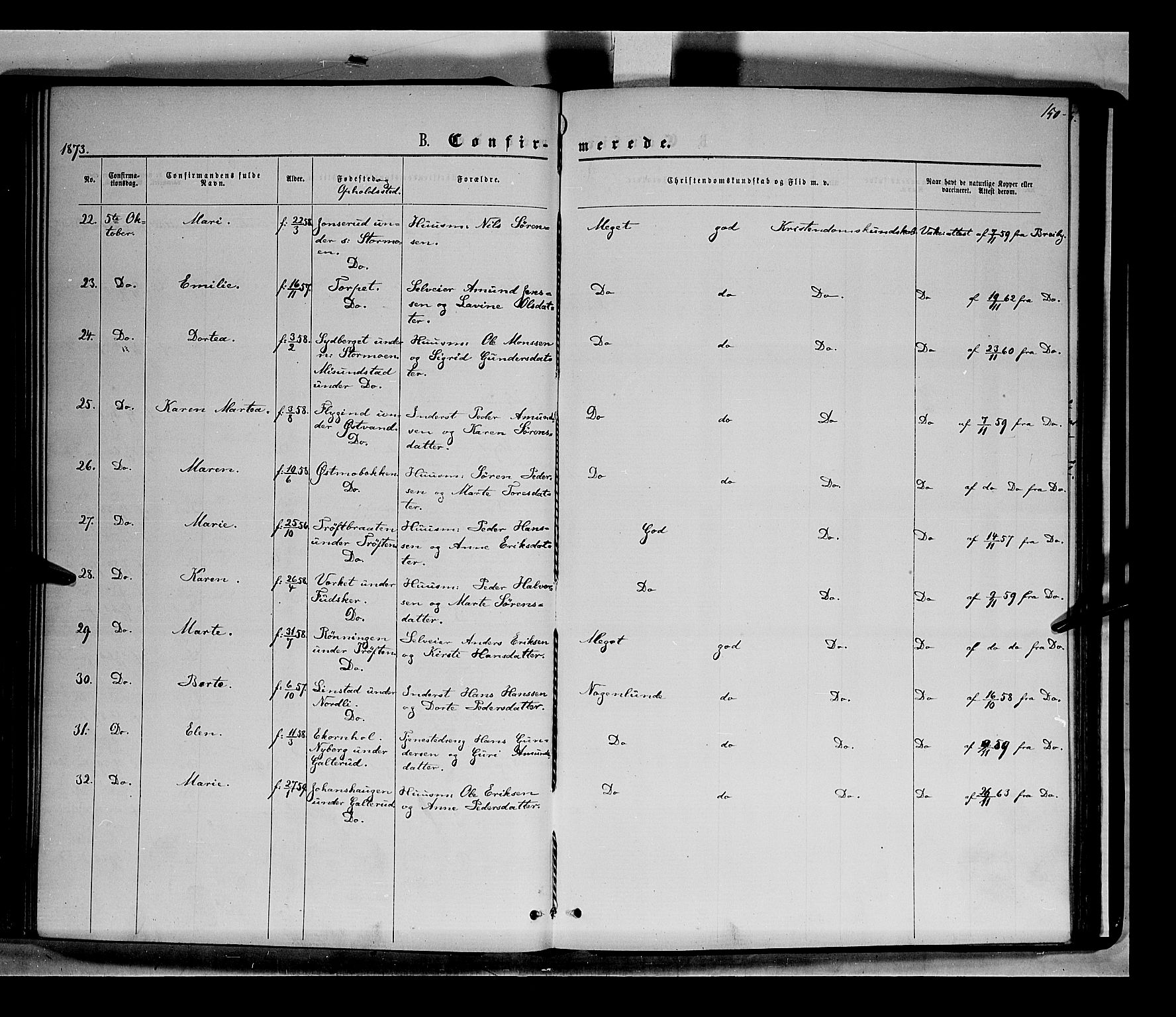 Nord-Odal prestekontor, AV/SAH-PREST-032/H/Ha/Haa/L0004: Parish register (official) no. 4, 1866-1873, p. 150