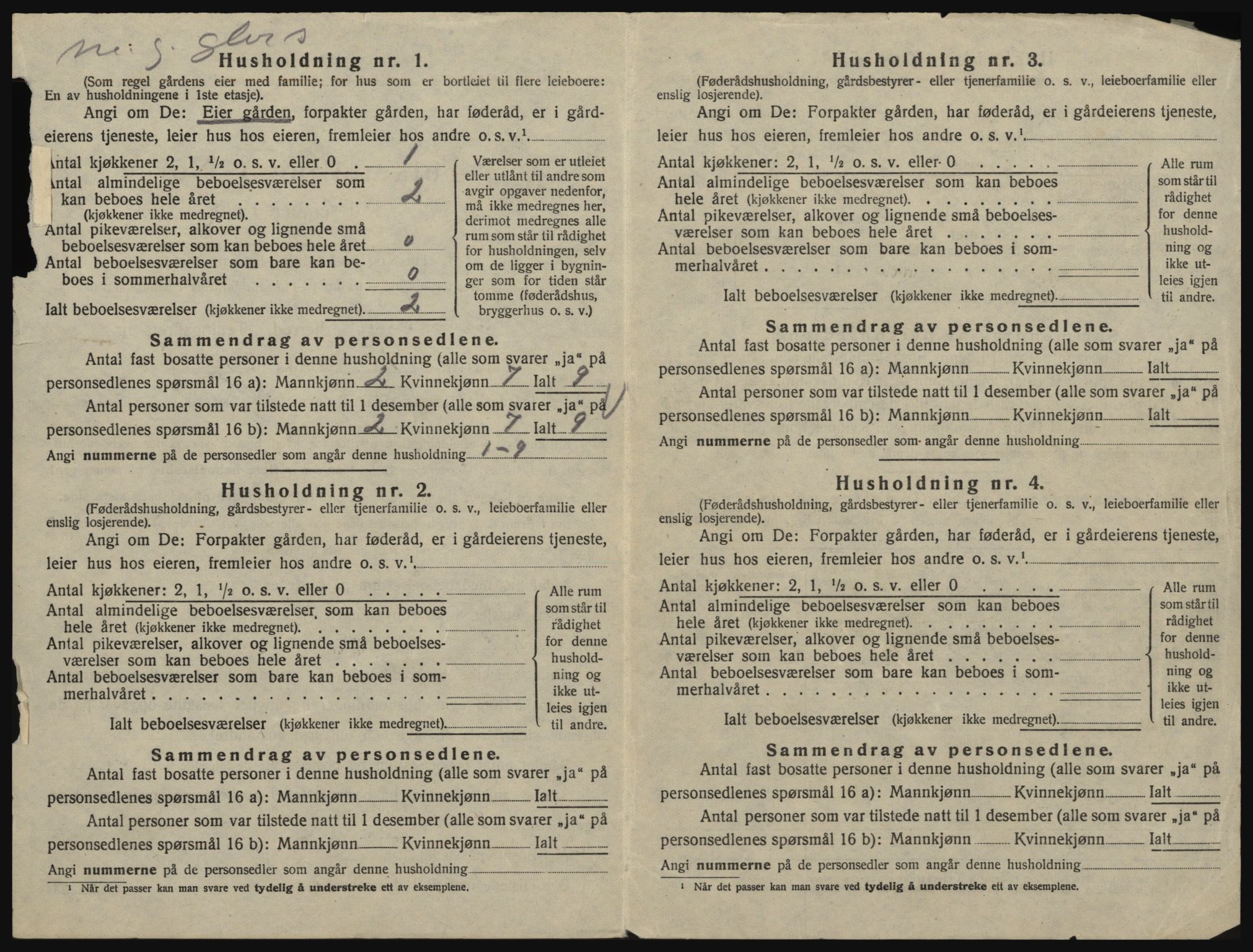 SAO, 1920 census for Glemmen, 1920, p. 2868