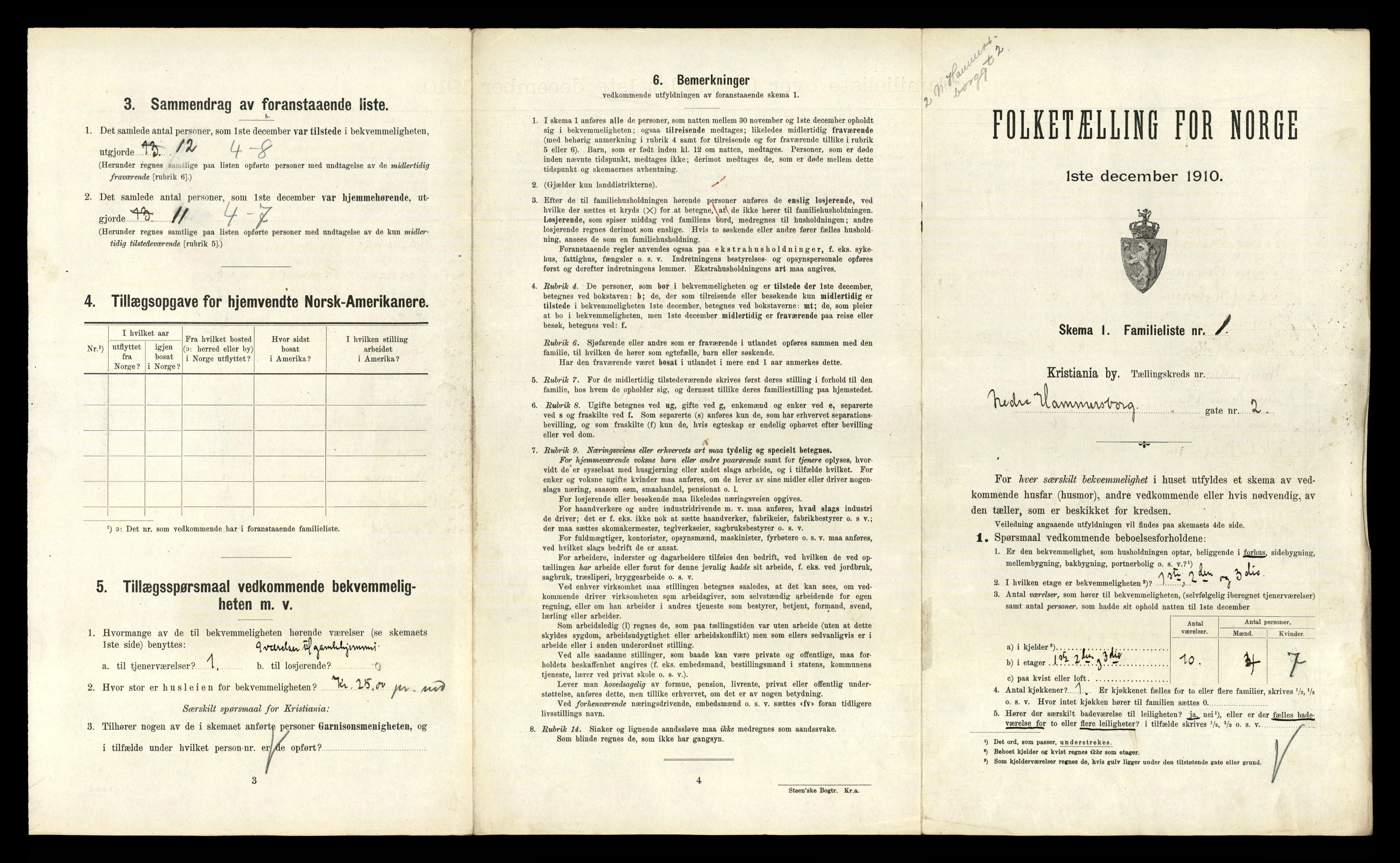 RA, 1910 census for Kristiania, 1910, p. 67417