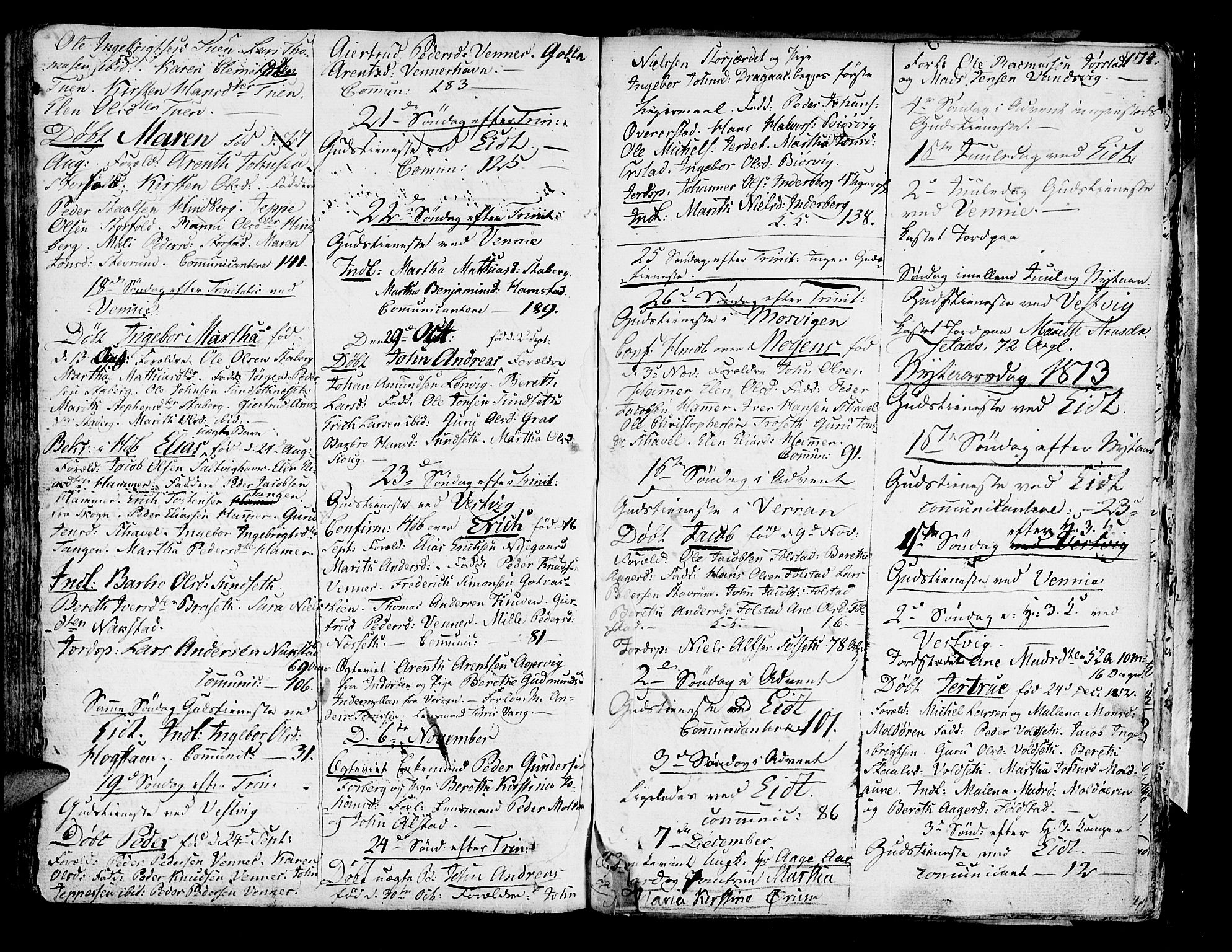 Ministerialprotokoller, klokkerbøker og fødselsregistre - Nord-Trøndelag, SAT/A-1458/722/L0216: Parish register (official) no. 722A03, 1756-1816, p. 174