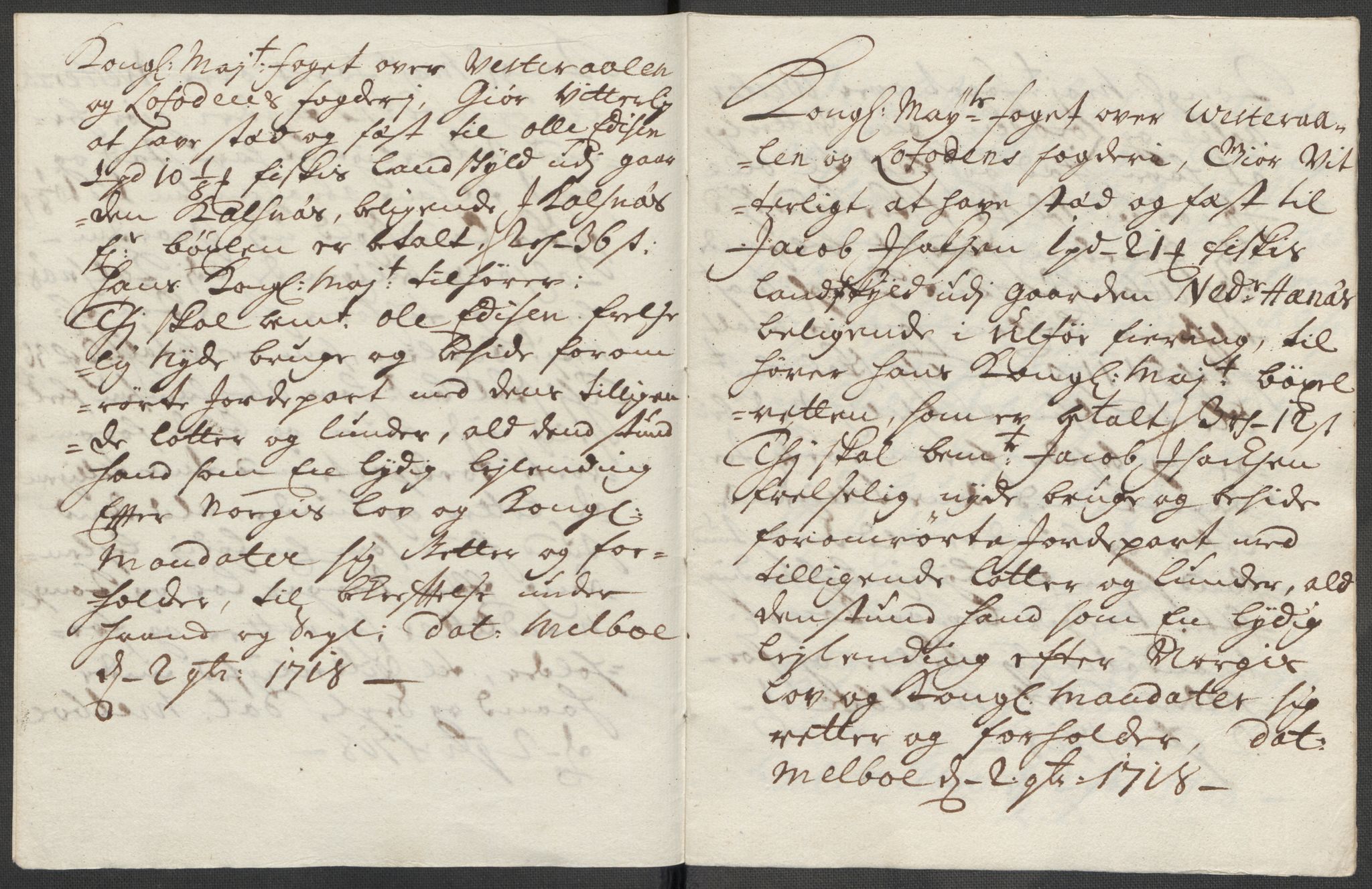 Rentekammeret inntil 1814, Reviderte regnskaper, Fogderegnskap, AV/RA-EA-4092/R67/L4684: Fogderegnskap Vesterålen, Andenes og Lofoten, 1718, p. 207