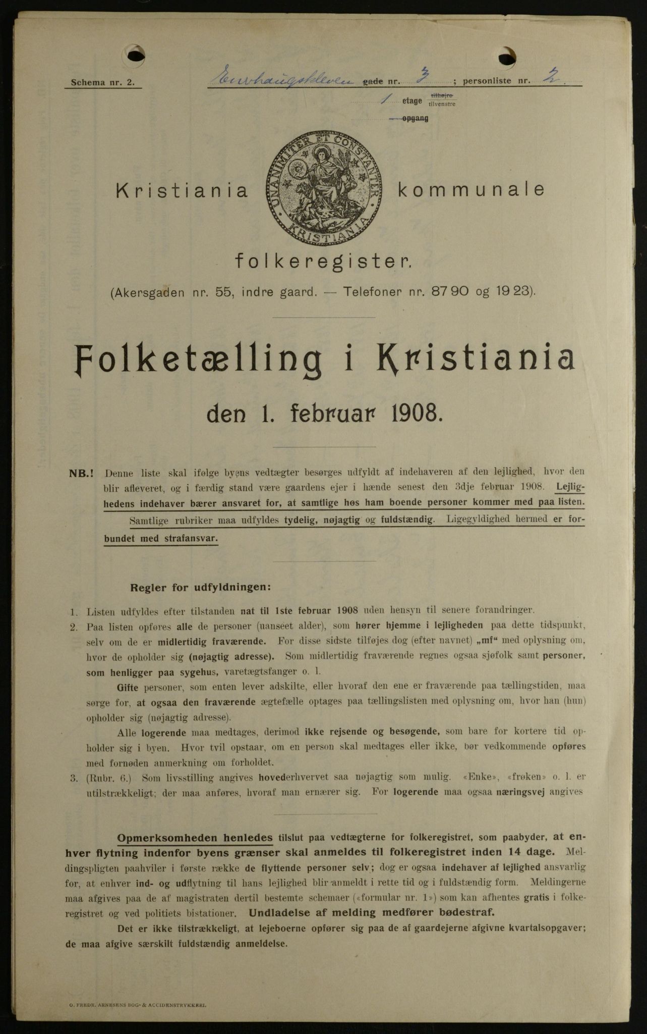 OBA, Municipal Census 1908 for Kristiania, 1908, p. 19771