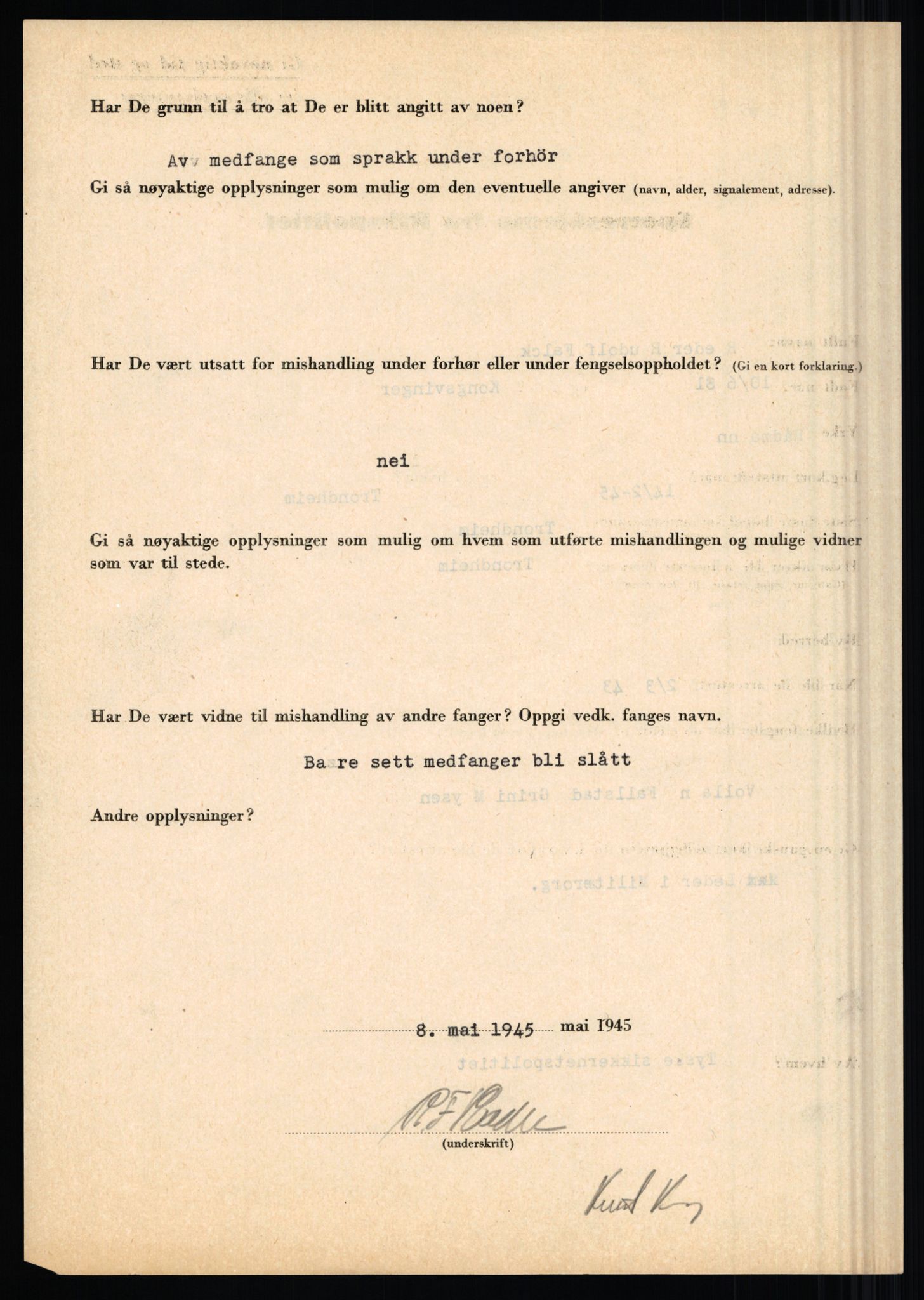 Rikspolitisjefen, AV/RA-S-1560/L/L0004: Eriksen, Alf - Geving, Øivind, 1940-1945, p. 326