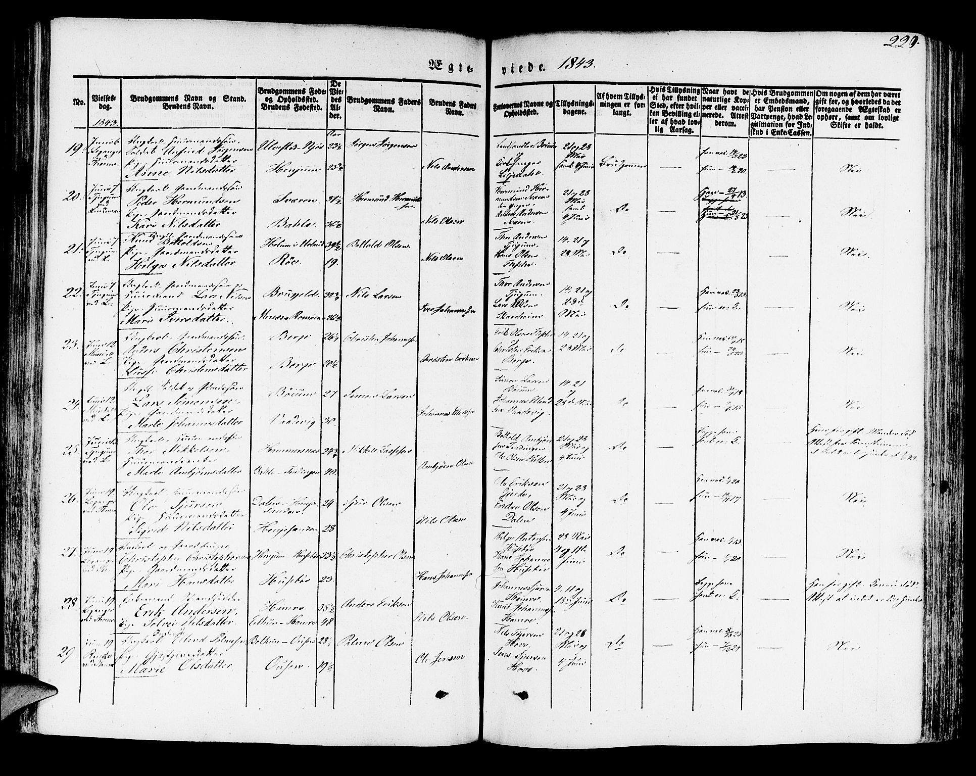 Leikanger sokneprestembete, AV/SAB-A-81001/H/Haa/Haaa/L0007: Parish register (official) no. A 7, 1838-1851, p. 220