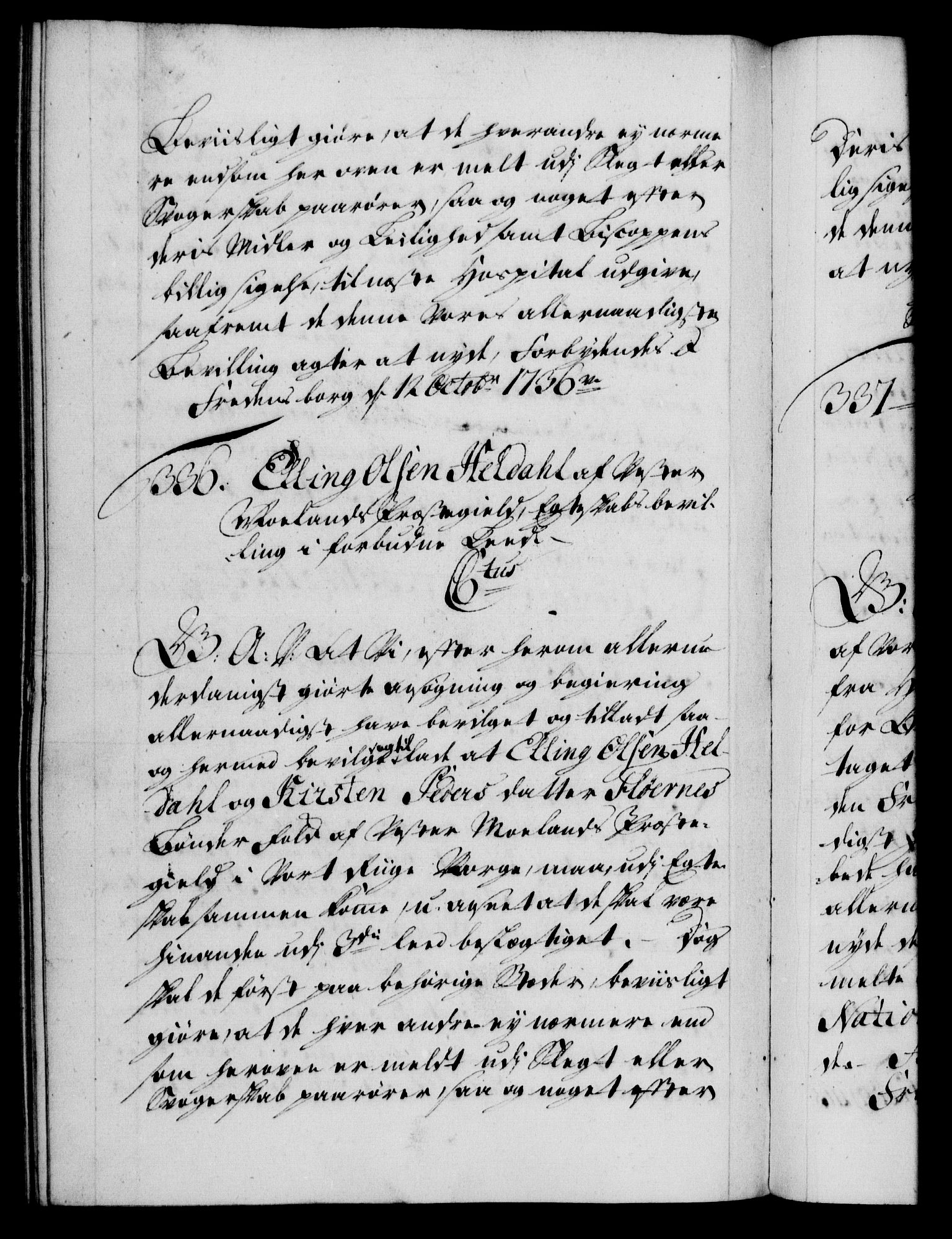 Danske Kanselli 1572-1799, AV/RA-EA-3023/F/Fc/Fca/Fcaa/L0029: Norske registre, 1735-1736, p. 664b