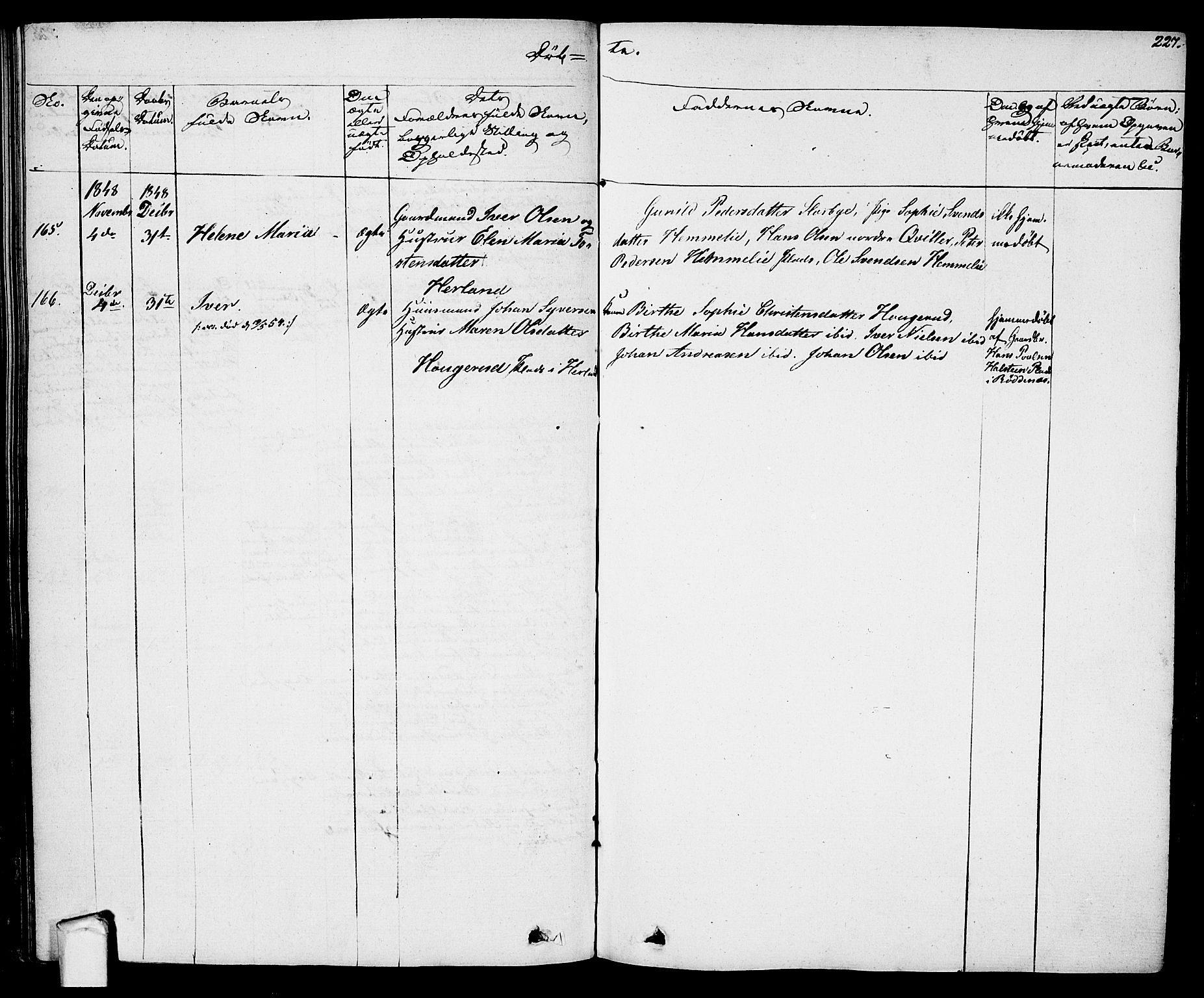 Eidsberg prestekontor Kirkebøker, SAO/A-10905/F/Fa/L0008: Parish register (official) no. I 8, 1832-1848, p. 227