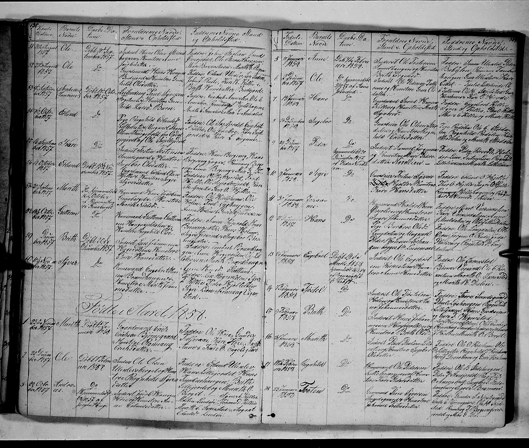 Lesja prestekontor, SAH/PREST-068/H/Ha/Hab/L0003: Parish register (copy) no. 3, 1842-1862, p. 138-139