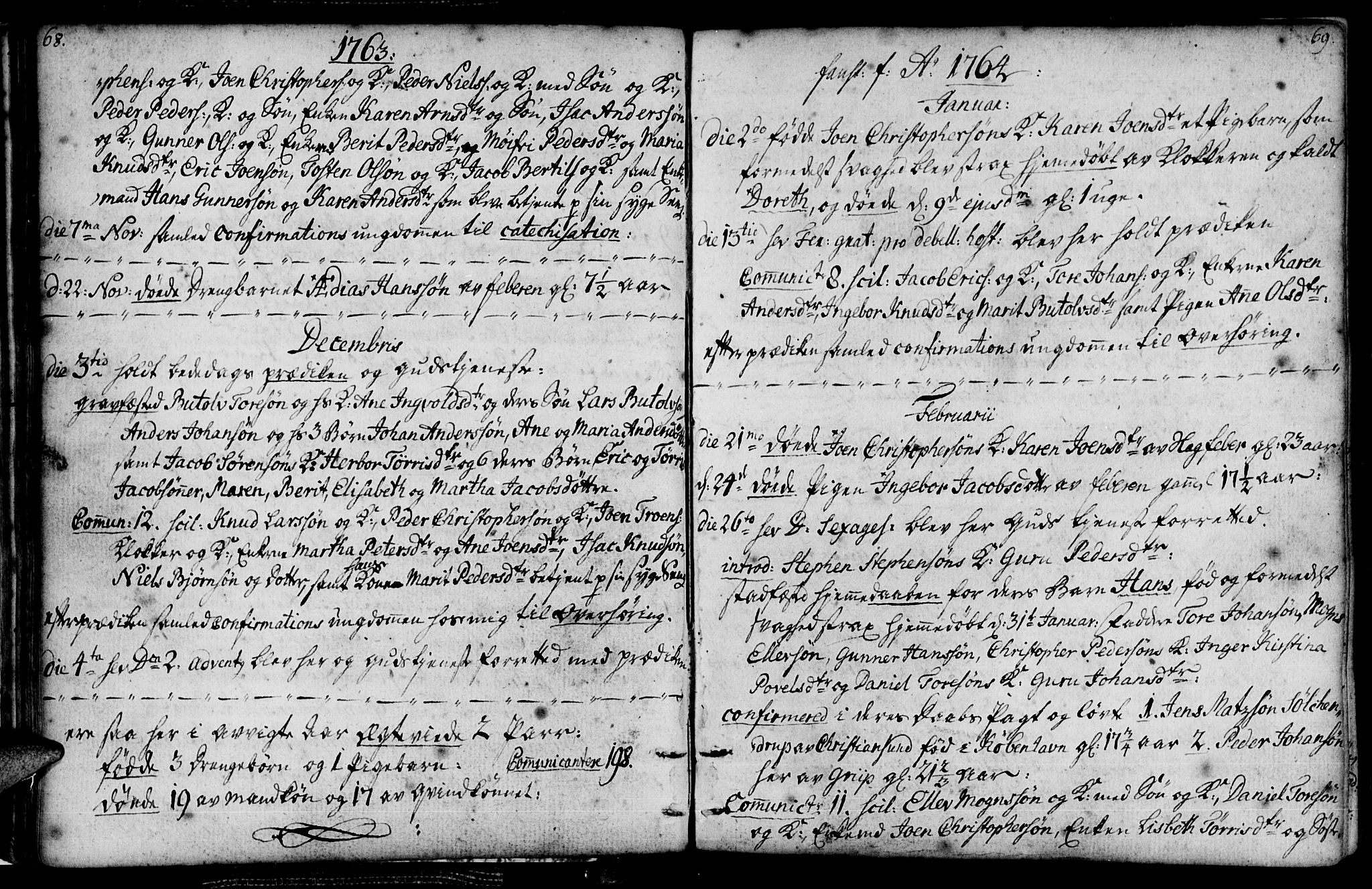 Ministerialprotokoller, klokkerbøker og fødselsregistre - Møre og Romsdal, SAT/A-1454/574/L0876: Parish register (official) no. 574A02, 1754-1814, p. 68-69