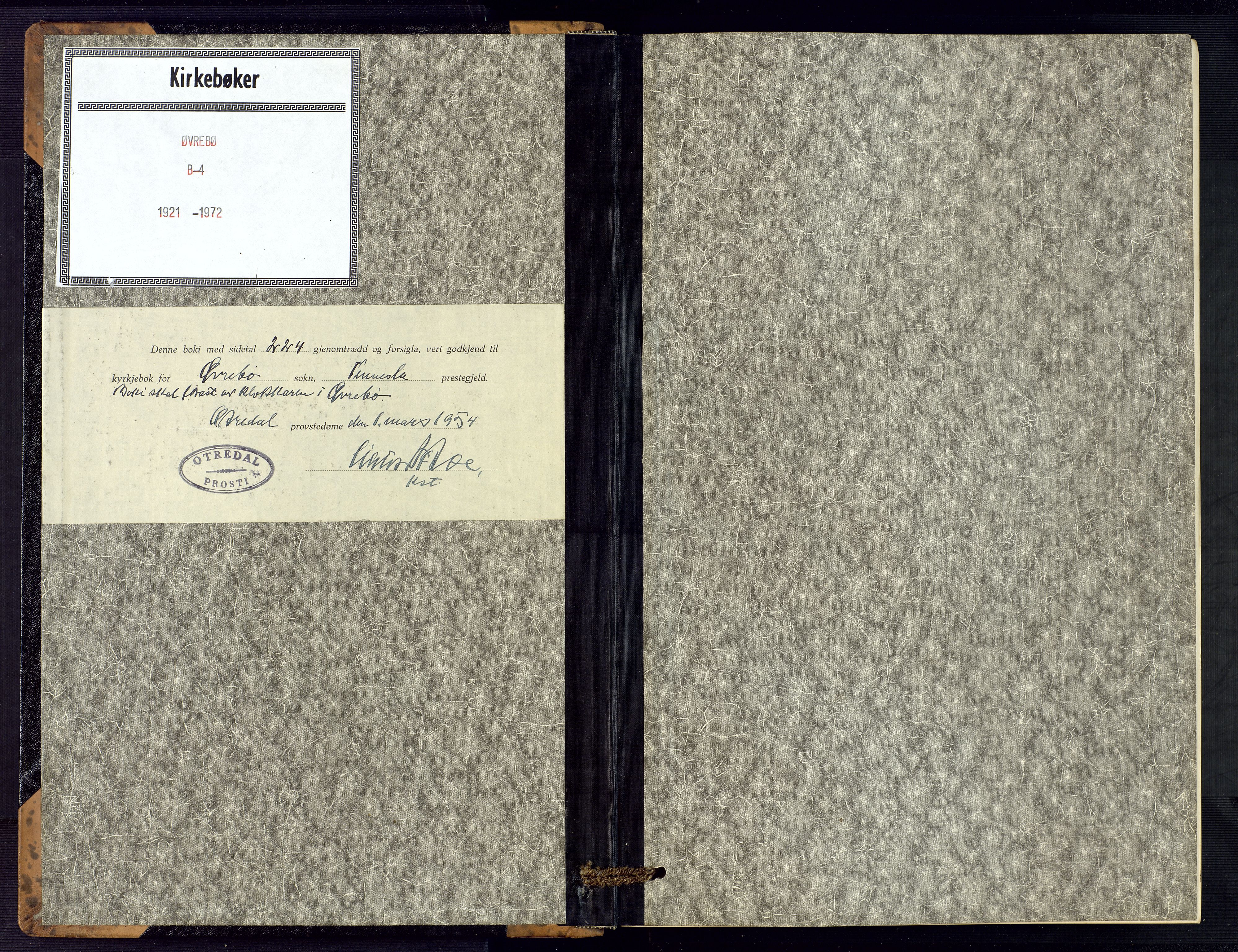 Vennesla sokneprestkontor, AV/SAK-1111-0045/Fb/Fbc/L0004: Parish register (copy) no. B 4, 1921-1972