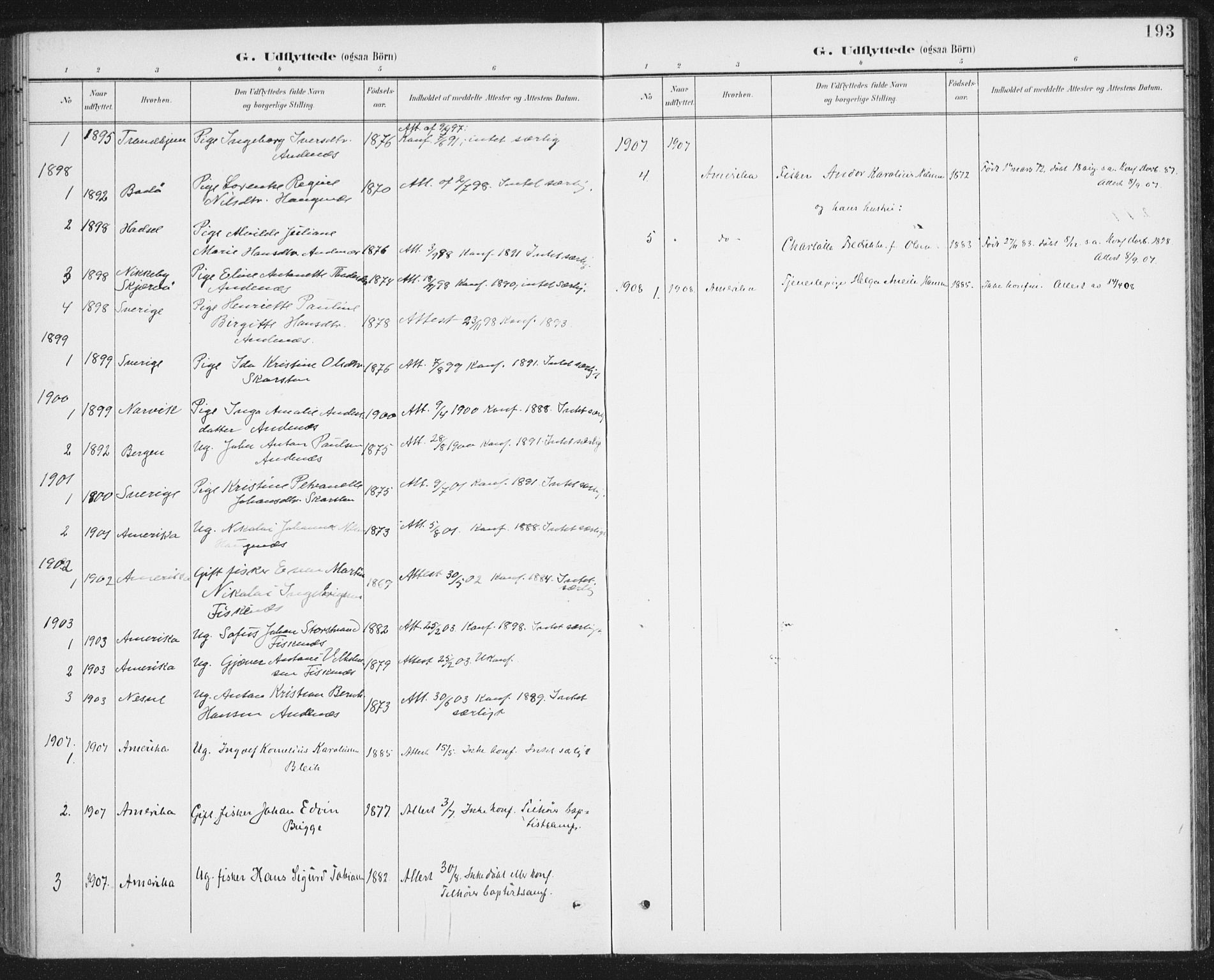 Ministerialprotokoller, klokkerbøker og fødselsregistre - Nordland, SAT/A-1459/899/L1437: Parish register (official) no. 899A05, 1897-1908, p. 193