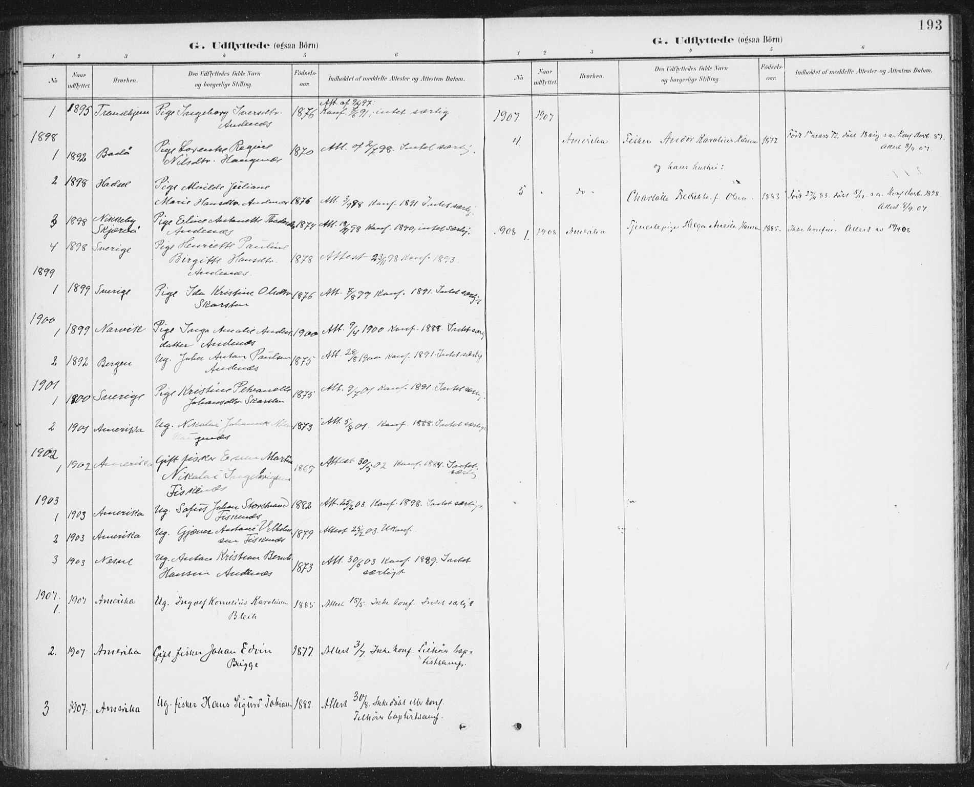 Ministerialprotokoller, klokkerbøker og fødselsregistre - Nordland, AV/SAT-A-1459/899/L1437: Parish register (official) no. 899A05, 1897-1908, p. 193