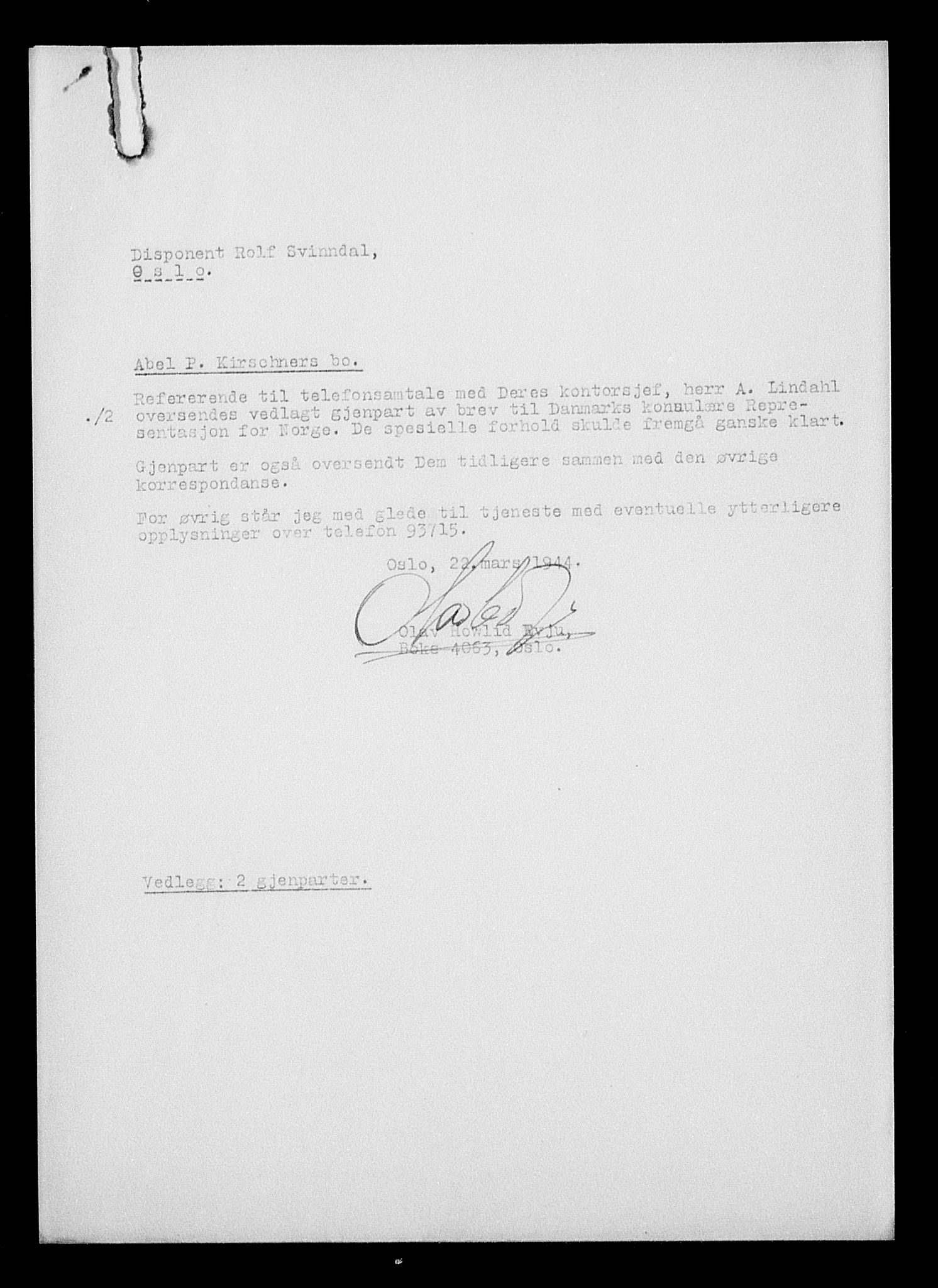 Justisdepartementet, Tilbakeføringskontoret for inndratte formuer, AV/RA-S-1564/H/Hc/Hcc/L0951: --, 1945-1947, p. 407