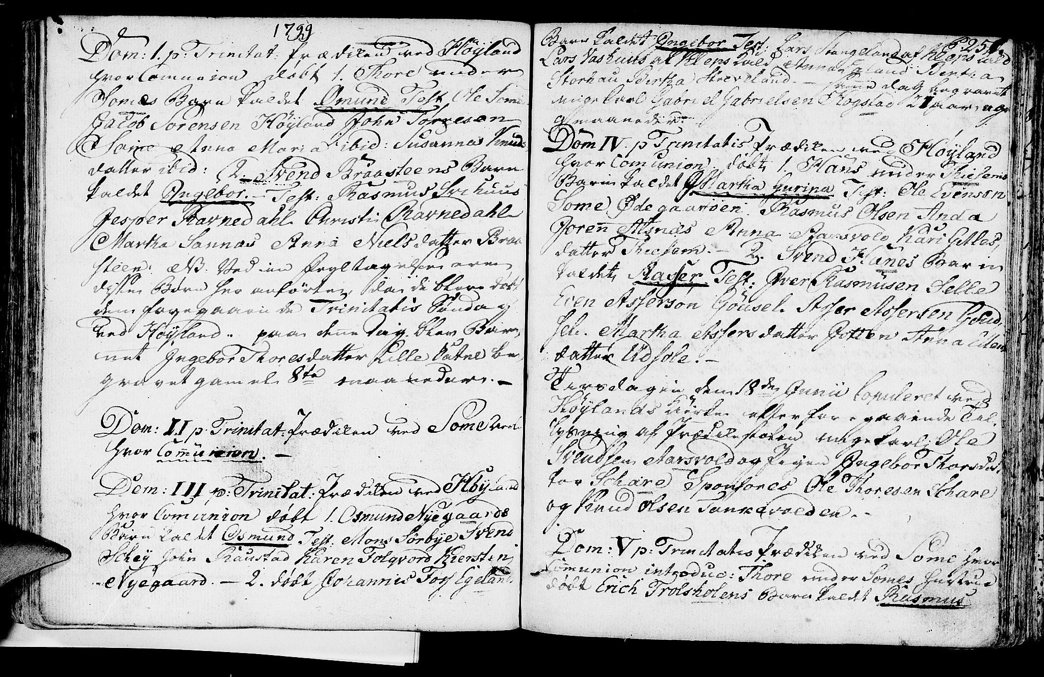 Høyland sokneprestkontor, SAST/A-101799/001/30BA/L0004: Parish register (official) no. A 4, 1784-1803, p. 251
