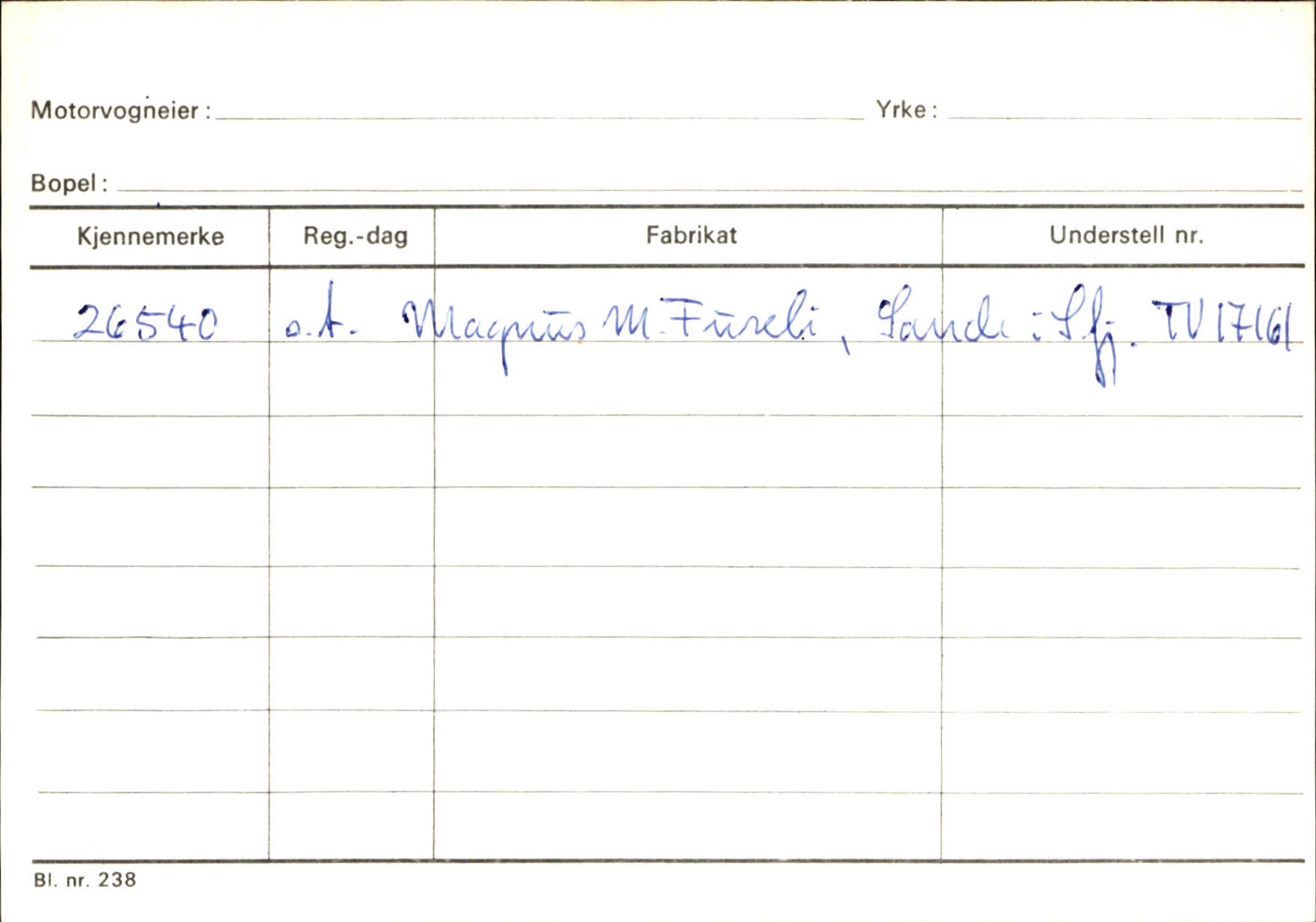 Statens vegvesen, Sogn og Fjordane vegkontor, SAB/A-5301/4/F/L0126: Eigarregister Fjaler M-Å. Leikanger A-Å, 1945-1975, p. 2372