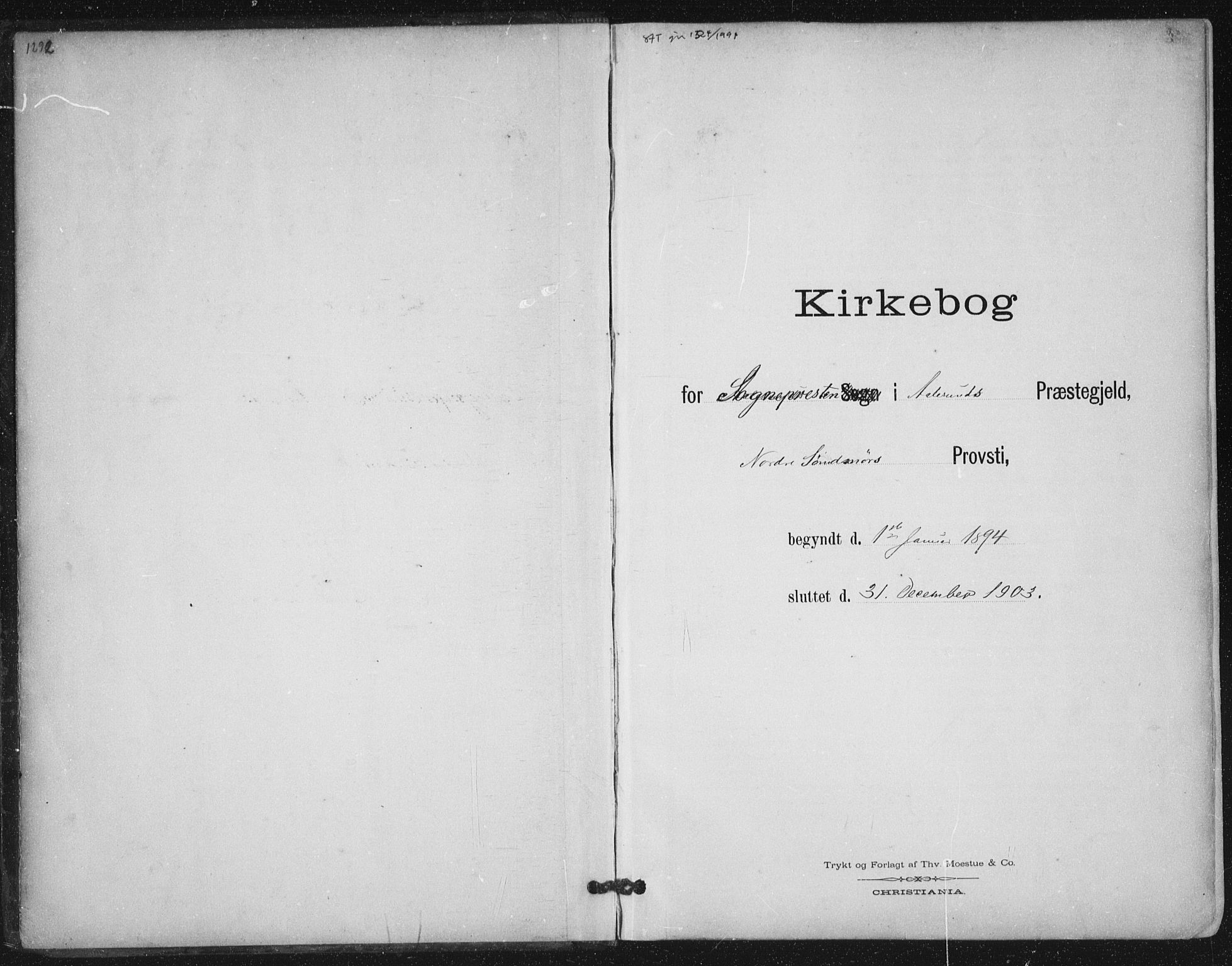 Ministerialprotokoller, klokkerbøker og fødselsregistre - Møre og Romsdal, SAT/A-1454/529/L0457: Parish register (official) no. 529A07, 1894-1903