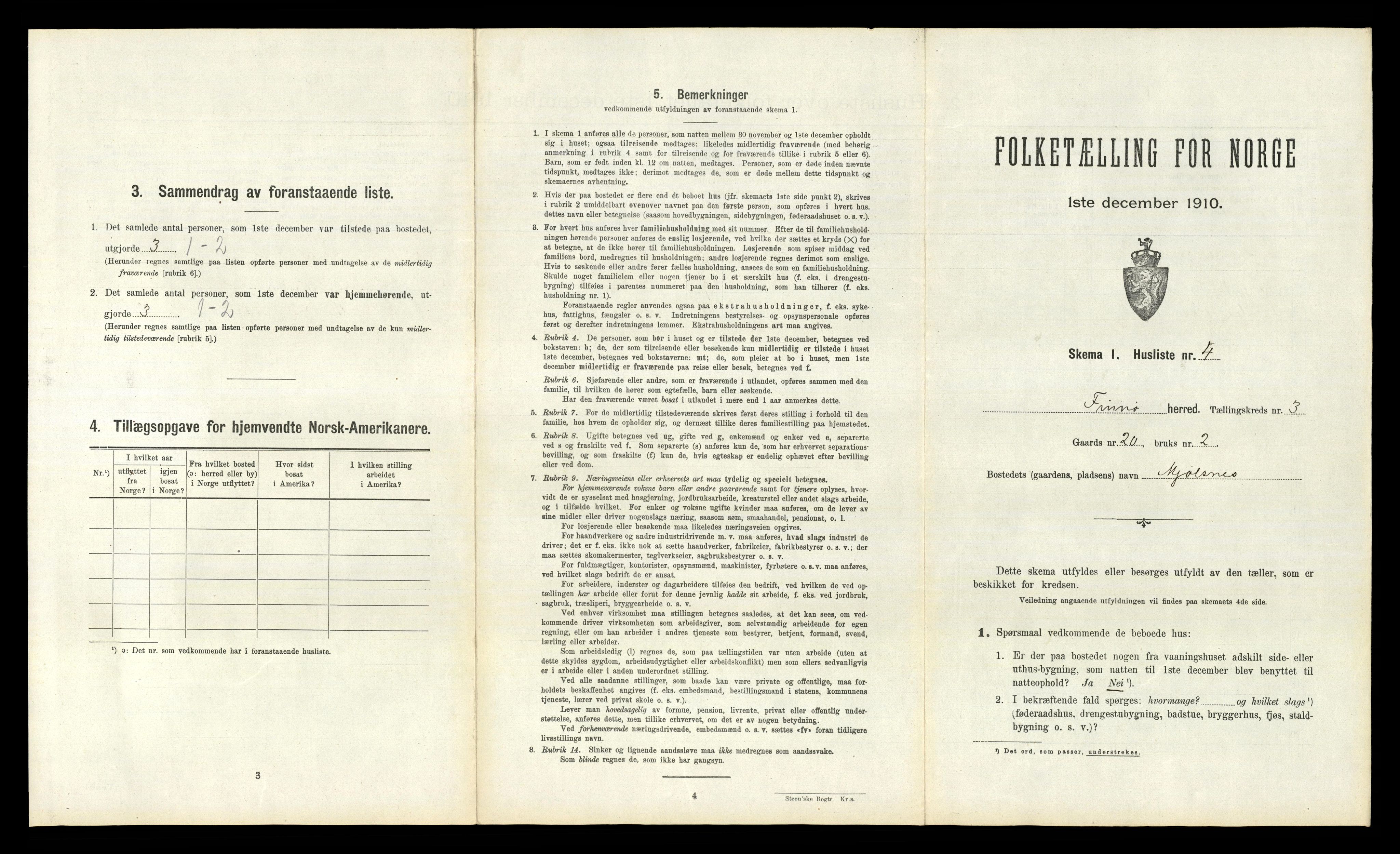 RA, 1910 census for Finnøy, 1910, p. 302