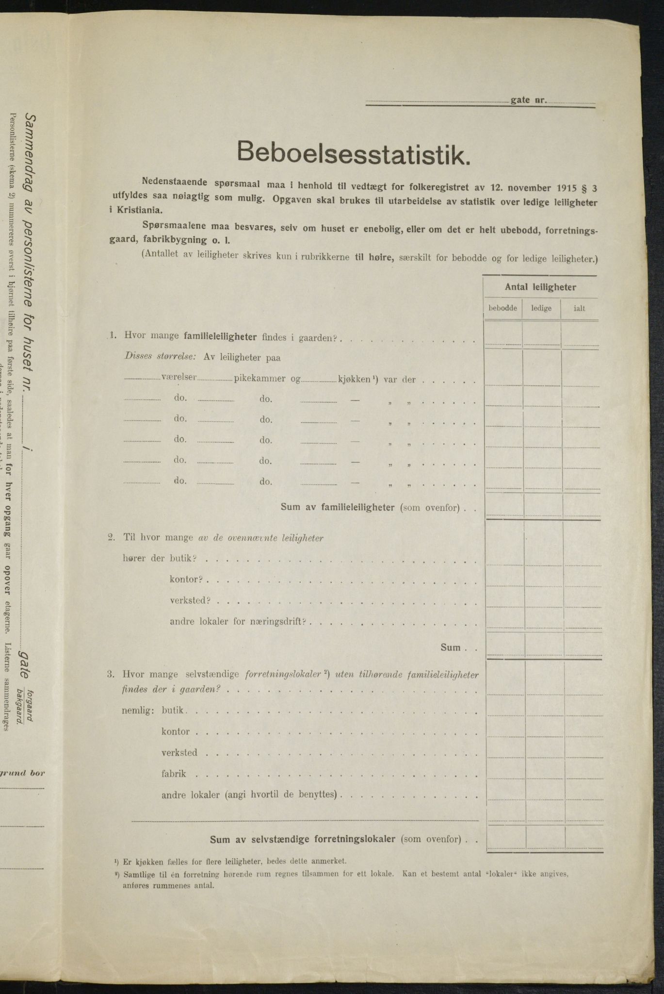 OBA, Municipal Census 1916 for Kristiania, 1916, p. 19176