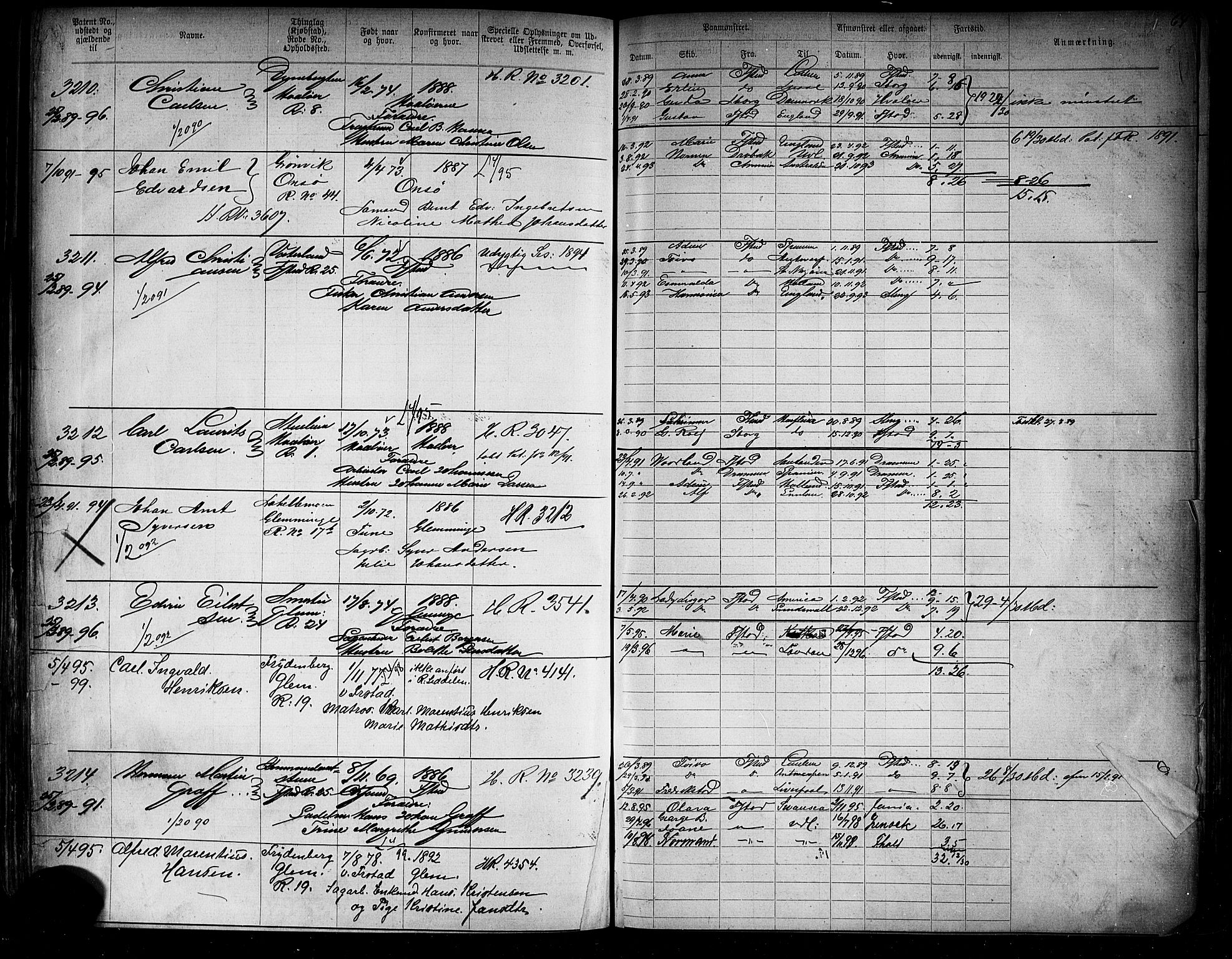 Fredrikstad mønstringskontor, AV/SAO-A-10569b/F/Fc/Fca/L0005: Annotasjonsrulle, 1884-1899, p. 374