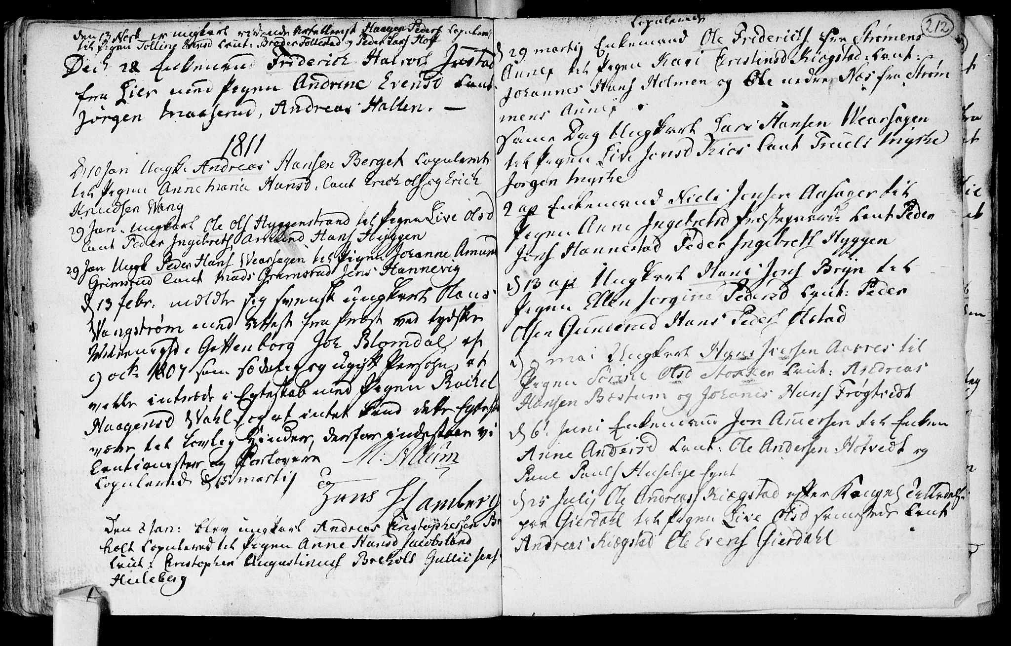Røyken kirkebøker, SAKO/A-241/F/Fa/L0003: Parish register (official) no. 3, 1782-1813, p. 212