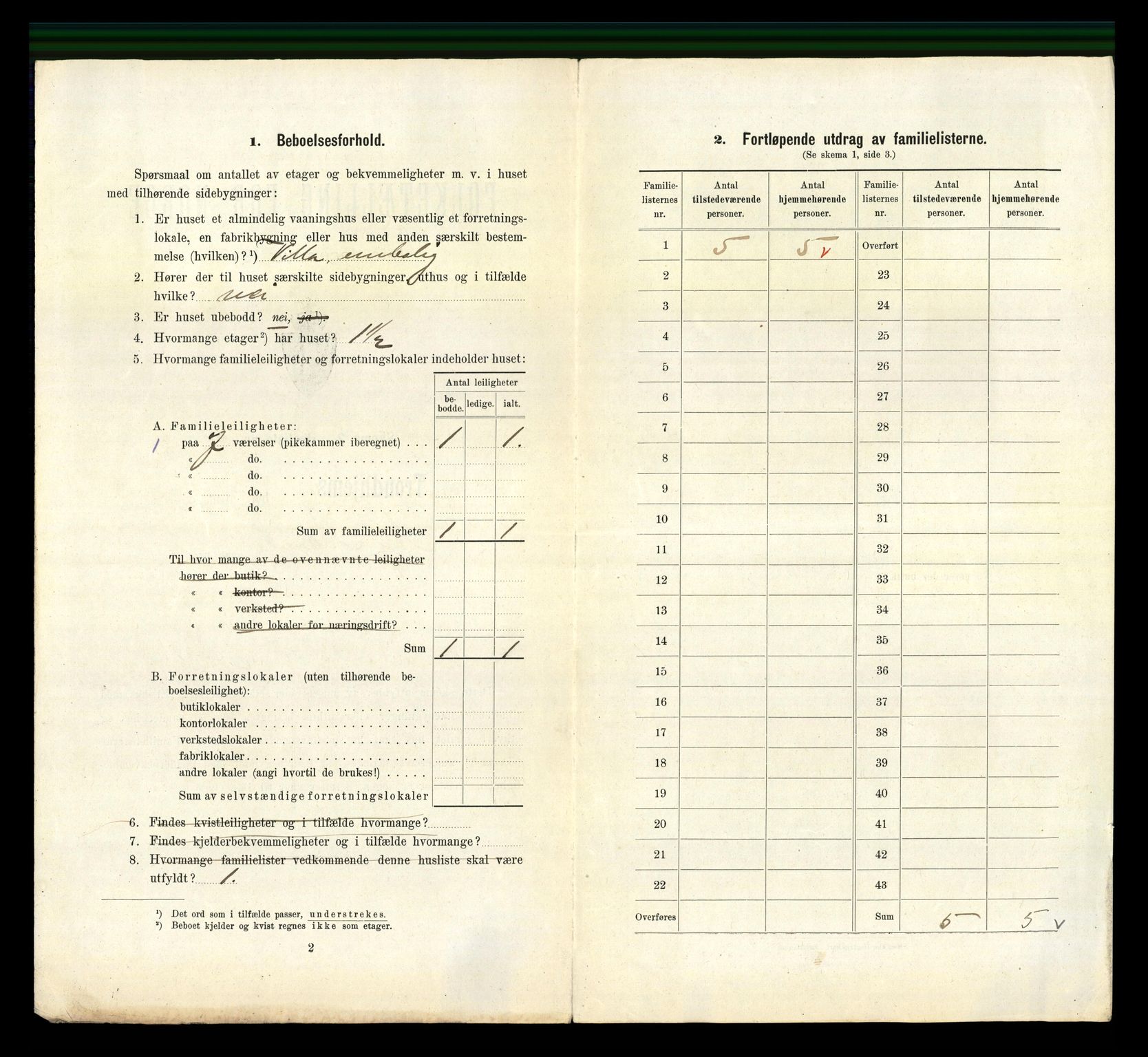 RA, 1910 census for Trondheim, 1910, p. 2440