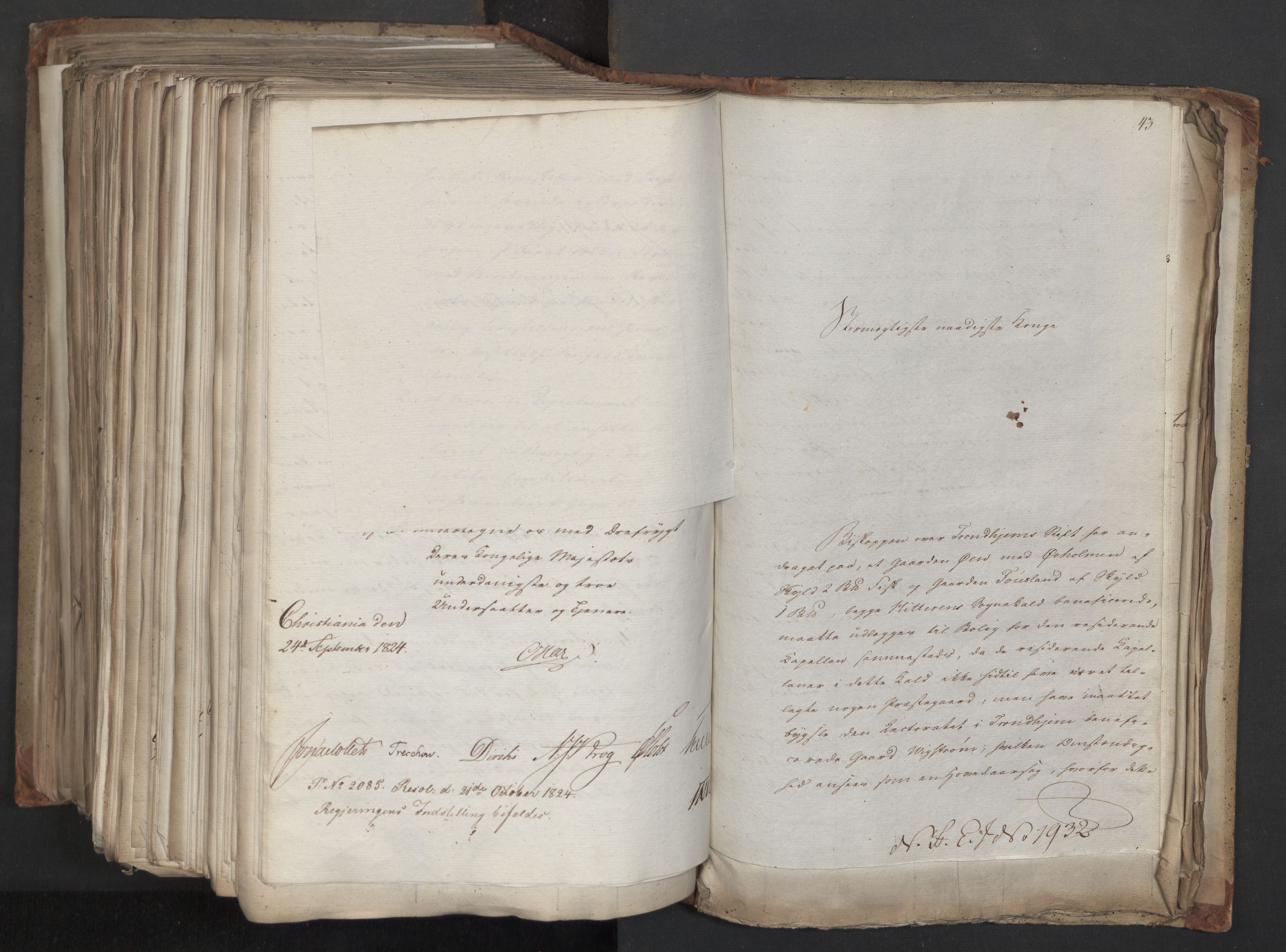 Statsrådsavdelingen i Stockholm, AV/RA-S-1003/D/Da/L0039: Regjeringsinnstillinger nr. 1661-1946, 1824, p. 719
