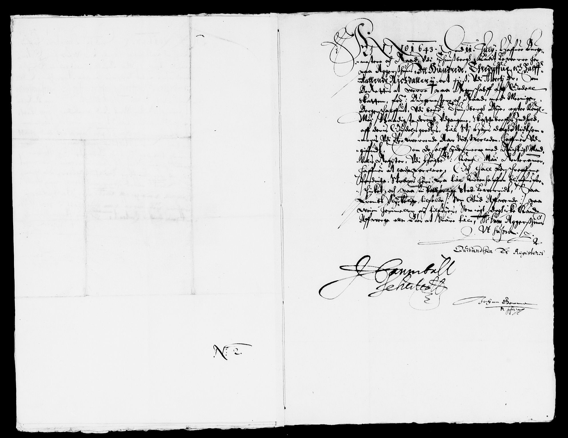 Rentekammeret inntil 1814, Reviderte regnskaper, Lensregnskaper, AV/RA-EA-5023/R/Rb/Rbo/L0024: Tønsberg len, 1642-1644