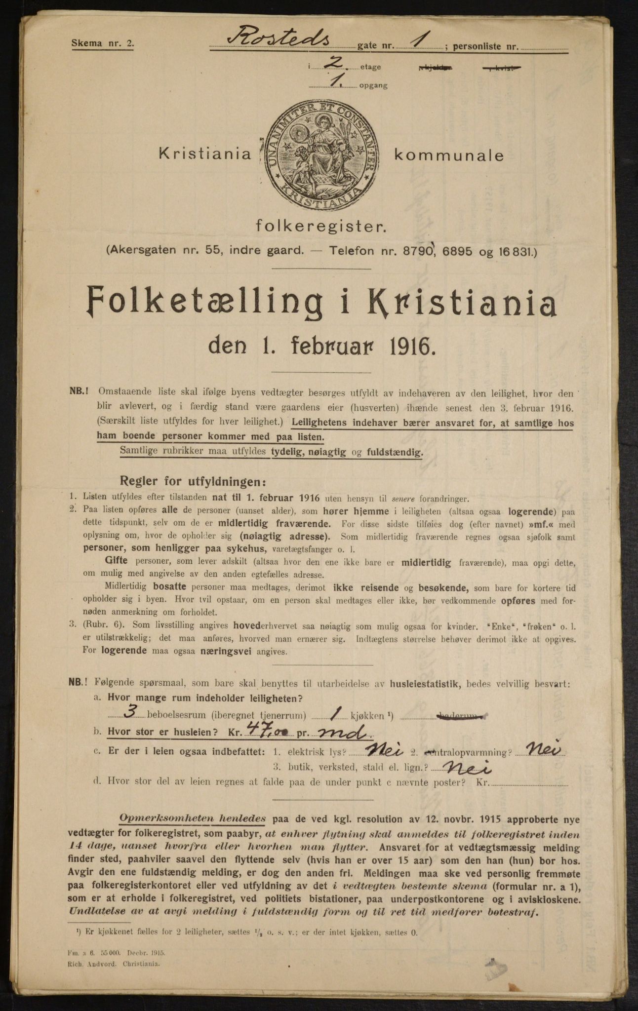 OBA, Municipal Census 1916 for Kristiania, 1916, p. 86341