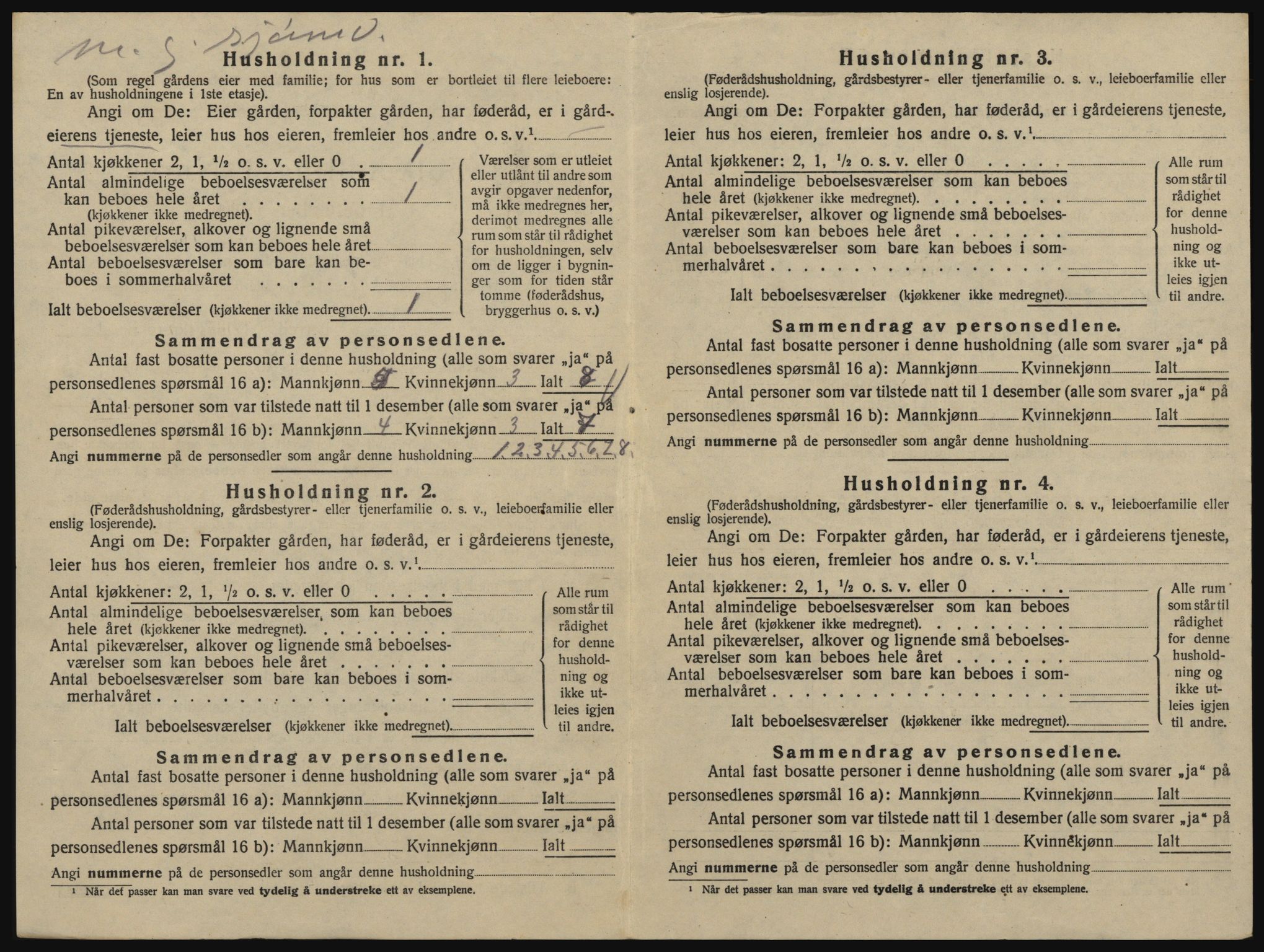 SAO, 1920 census for Glemmen, 1920, p. 2498