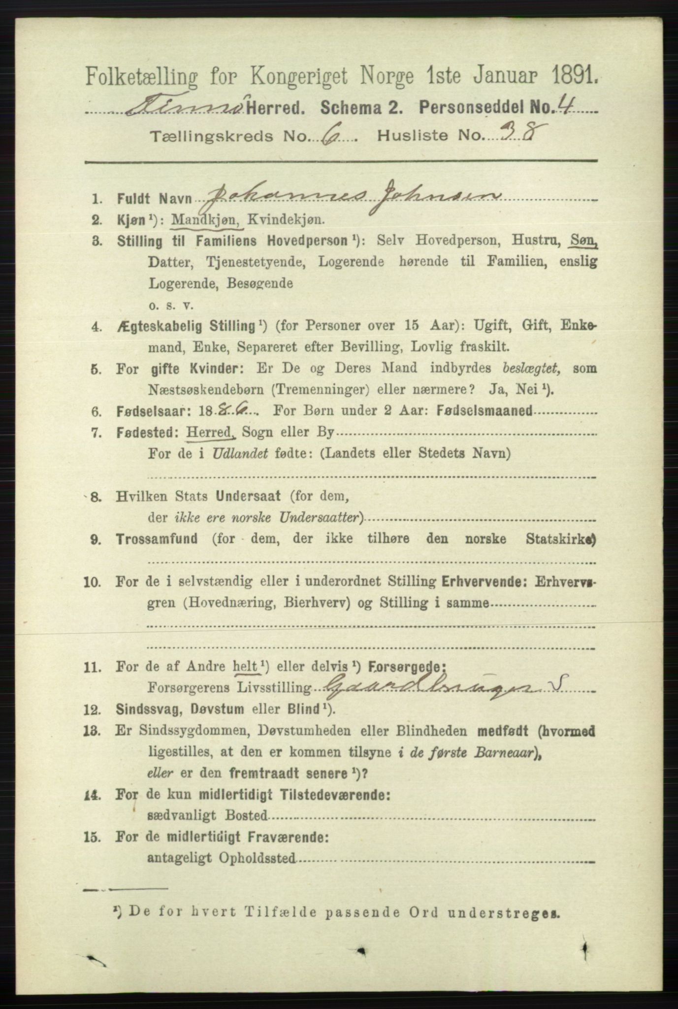 RA, 1891 census for 1141 Finnøy, 1891, p. 1472