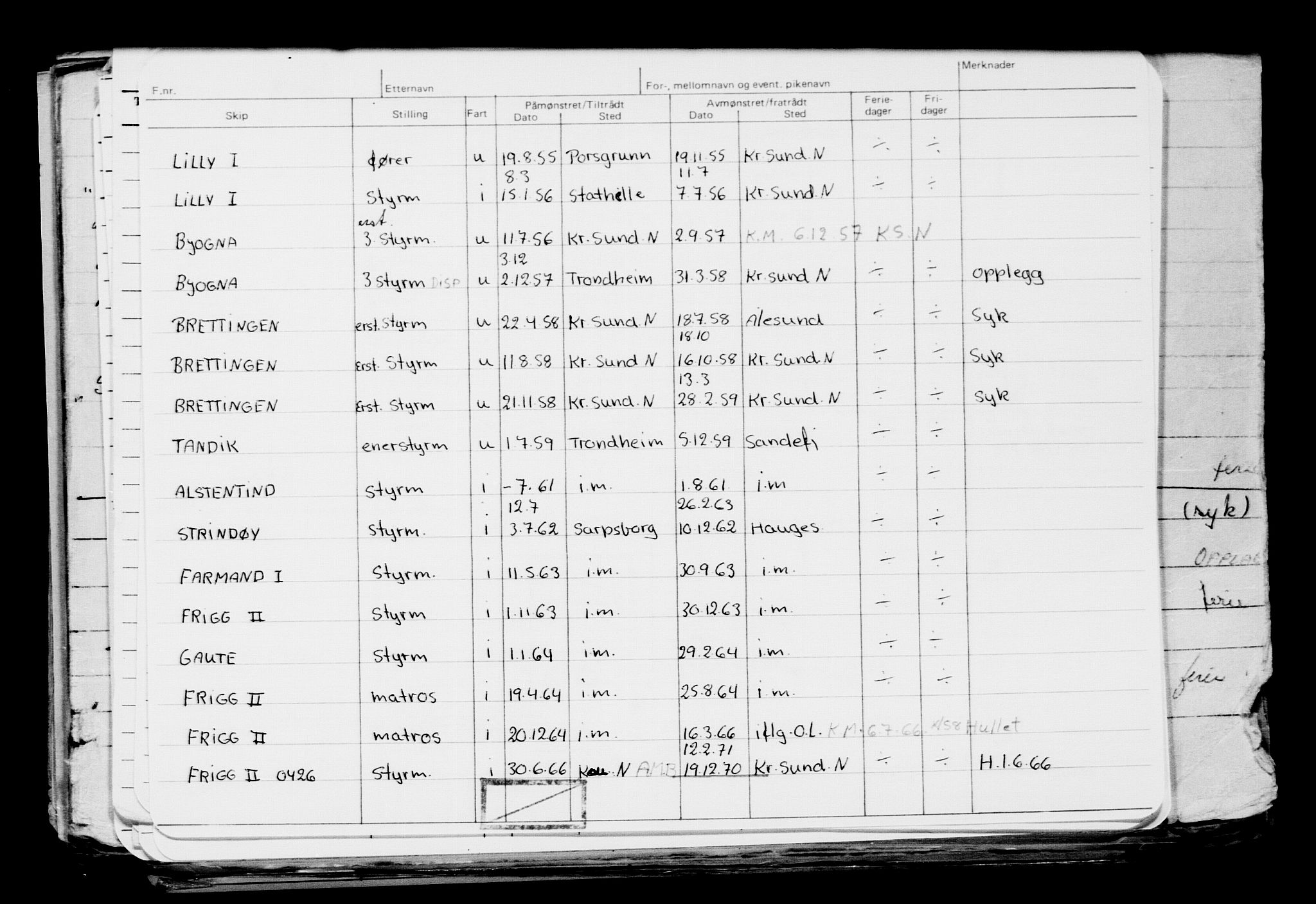 Direktoratet for sjømenn, AV/RA-S-3545/G/Gb/L0070: Hovedkort, 1907, p. 18