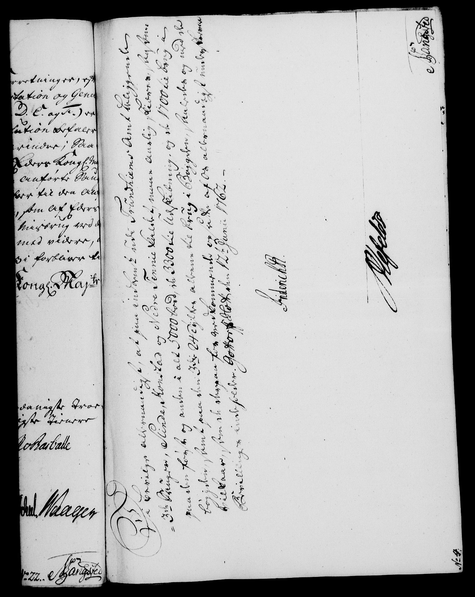 Rentekammeret, Kammerkanselliet, AV/RA-EA-3111/G/Gf/Gfa/L0044: Norsk relasjons- og resolusjonsprotokoll (merket RK 52.44), 1762, p. 286