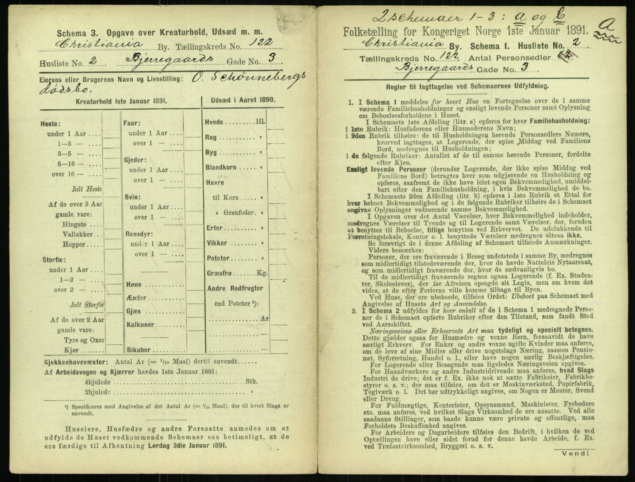 RA, 1891 census for 0301 Kristiania, 1891, p. 64589