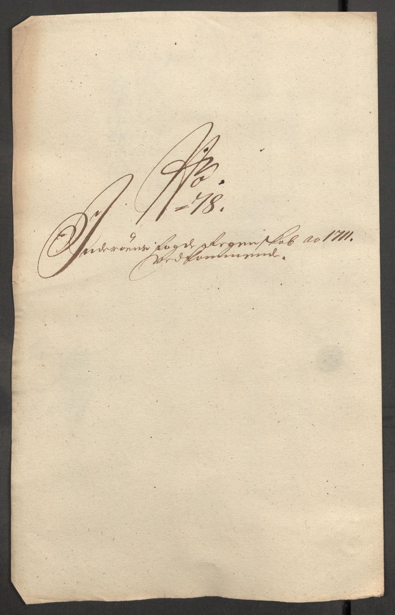 Rentekammeret inntil 1814, Reviderte regnskaper, Fogderegnskap, RA/EA-4092/R63/L4319: Fogderegnskap Inderøy, 1711, p. 447