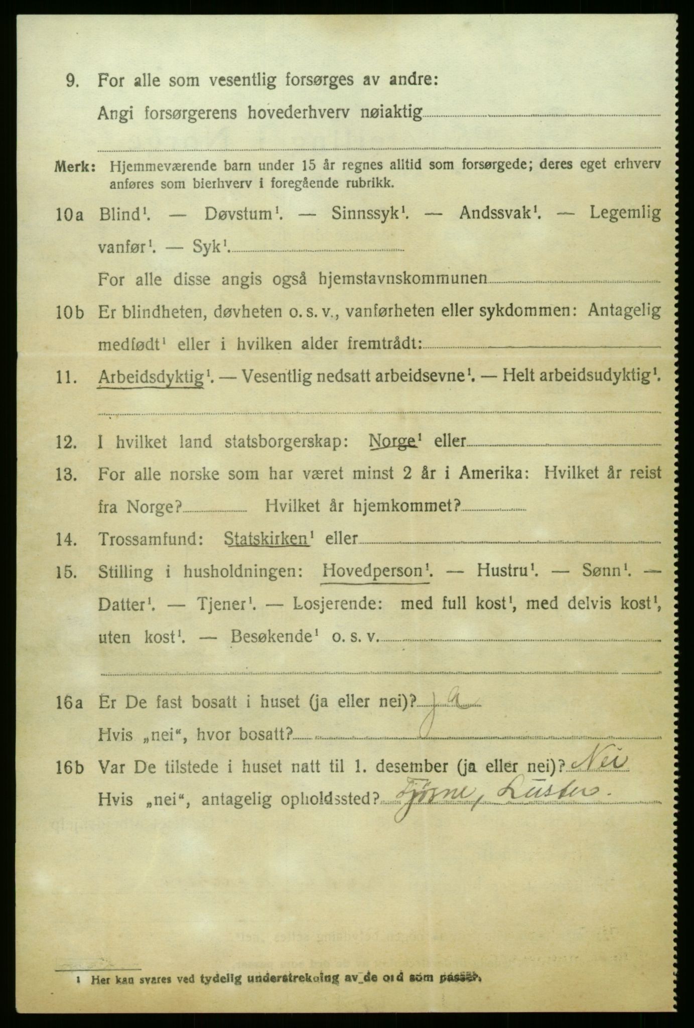 SAB, 1920 census for Luster, 1920, p. 3143