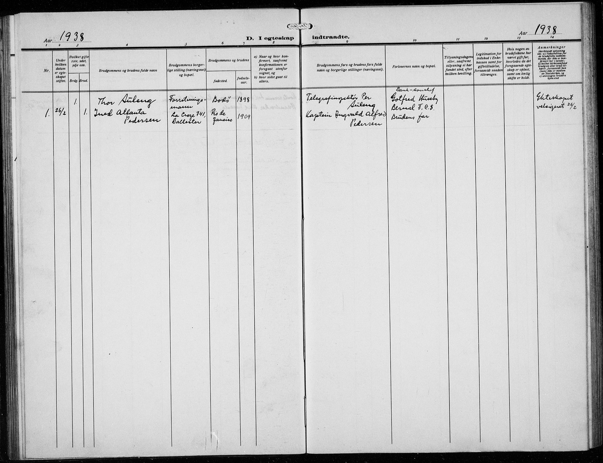 Den norske sjømannsmisjon i utlandet/Syd-Amerika (Buenos Aires m.fl.), AV/SAB-SAB/PA-0118/H/Ha/L0003: Parish register (official) no. A 3, 1920-1938