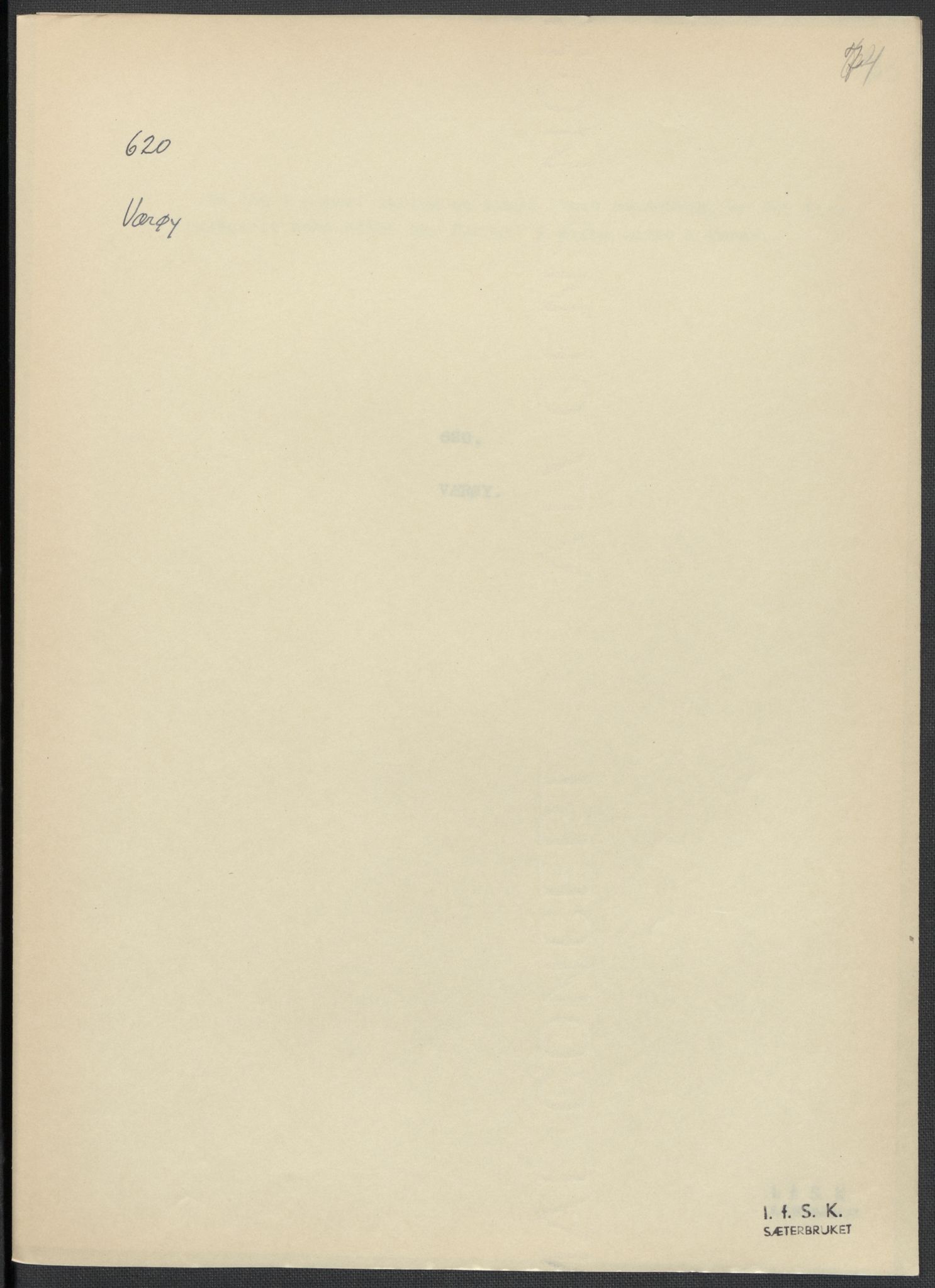 Instituttet for sammenlignende kulturforskning, RA/PA-0424/F/Fc/L0016/0003: Eske B16: / Nordland (perm XLVIII), 1932-1937, p. 74