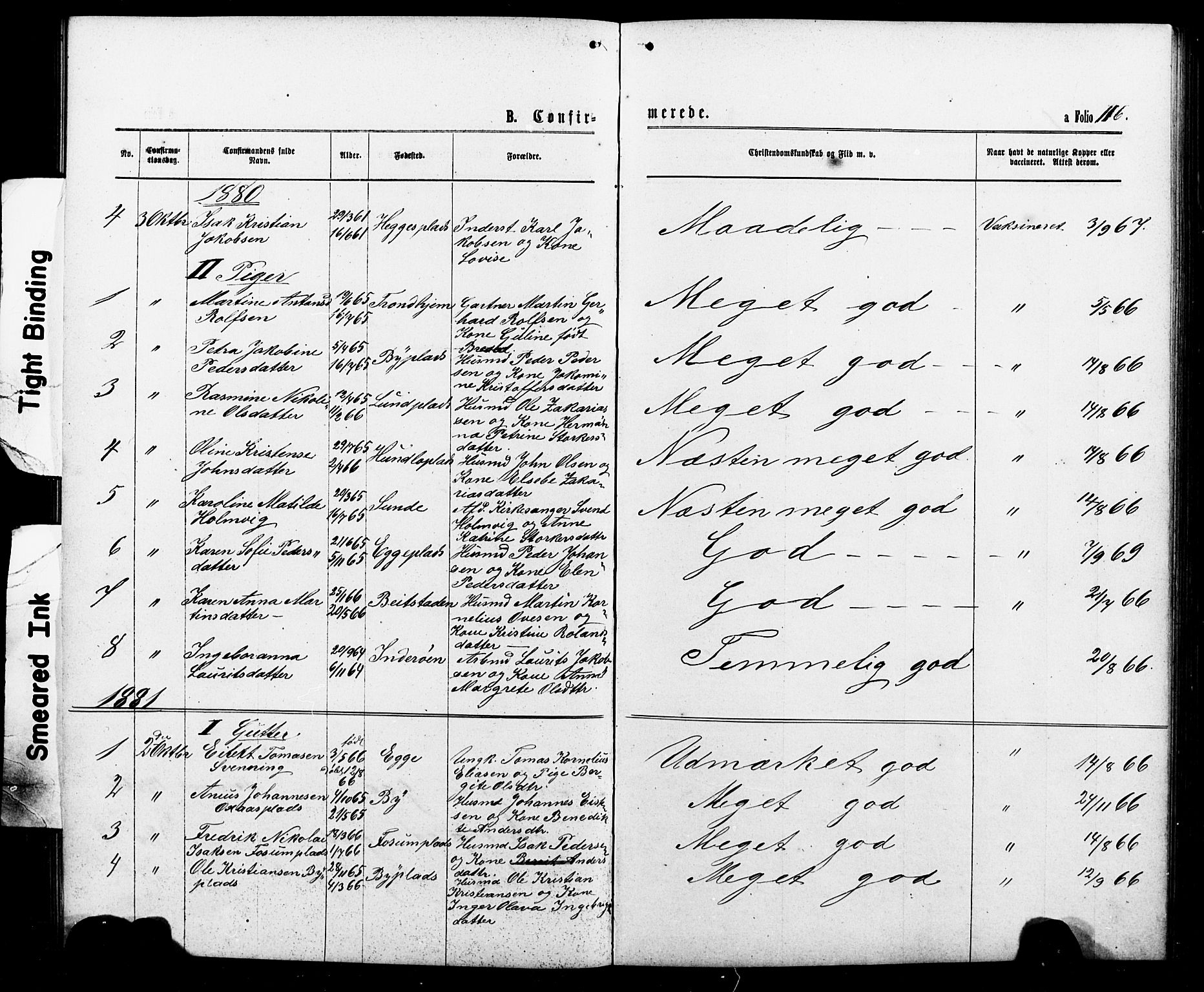 Ministerialprotokoller, klokkerbøker og fødselsregistre - Nord-Trøndelag, SAT/A-1458/740/L0380: Parish register (copy) no. 740C01, 1868-1902, p. 116