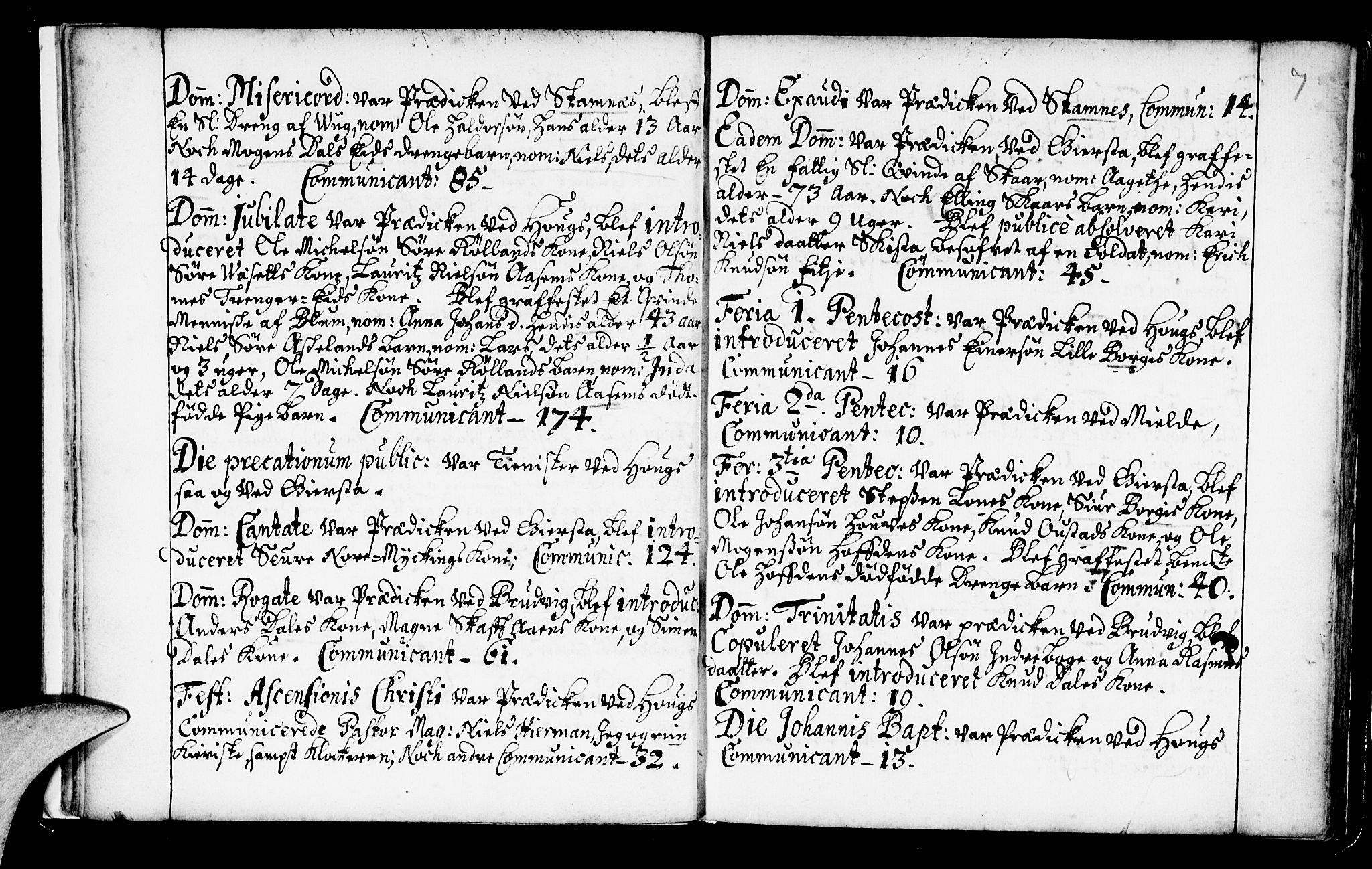 Haus sokneprestembete, AV/SAB-A-75601/H/Haa: Parish register (official) no. A 2, 1707-1709, p. 7