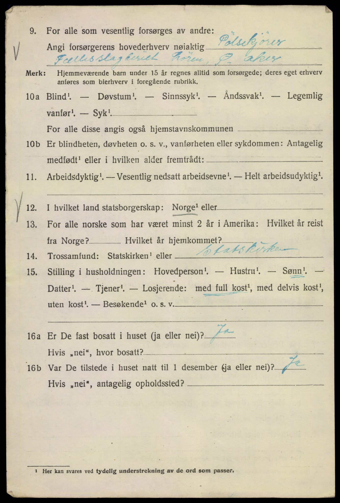 SAO, 1920 census for Kristiania, 1920, p. 570454